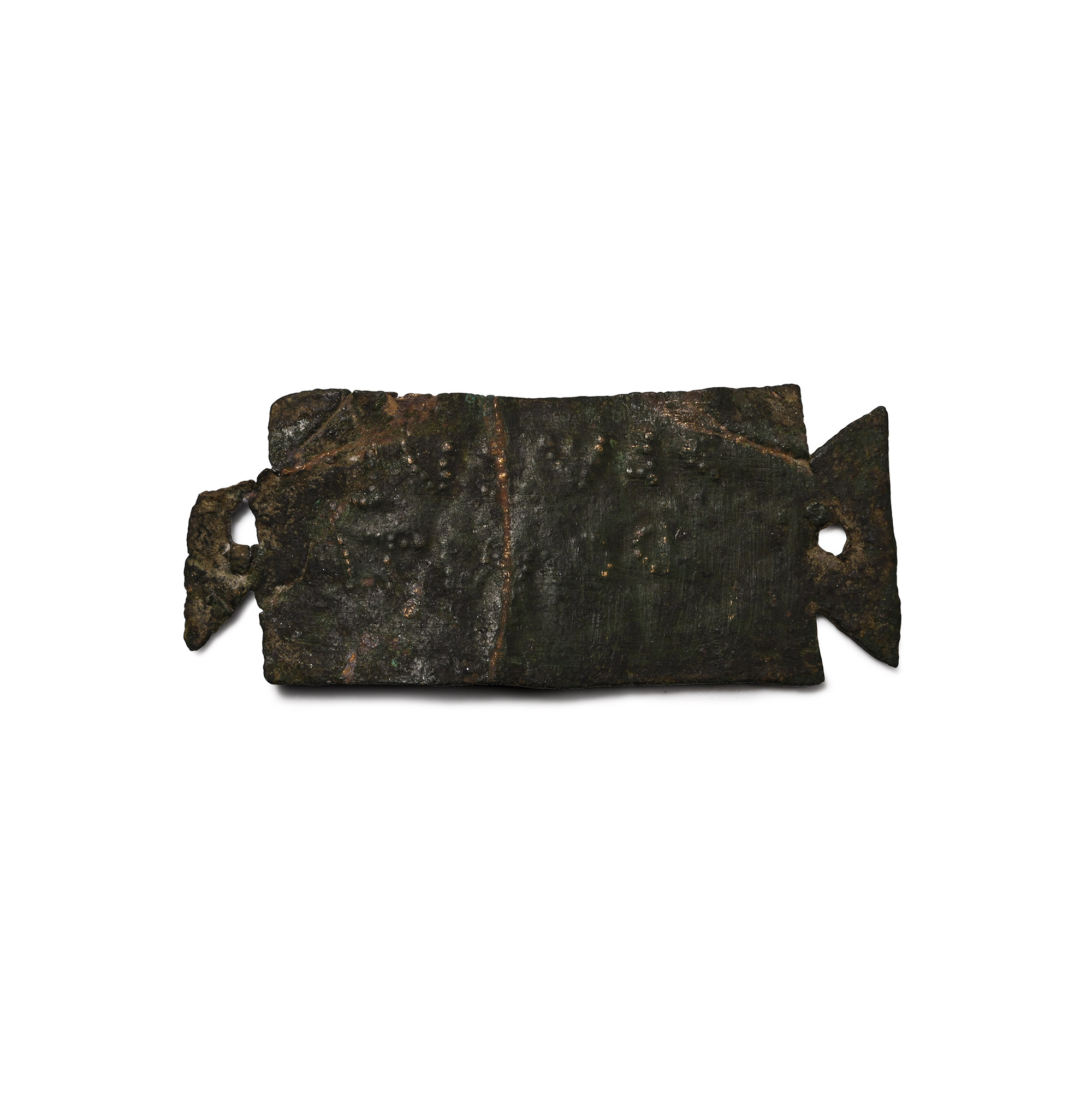 Roman Bronze Inscribed Tabula Ansata