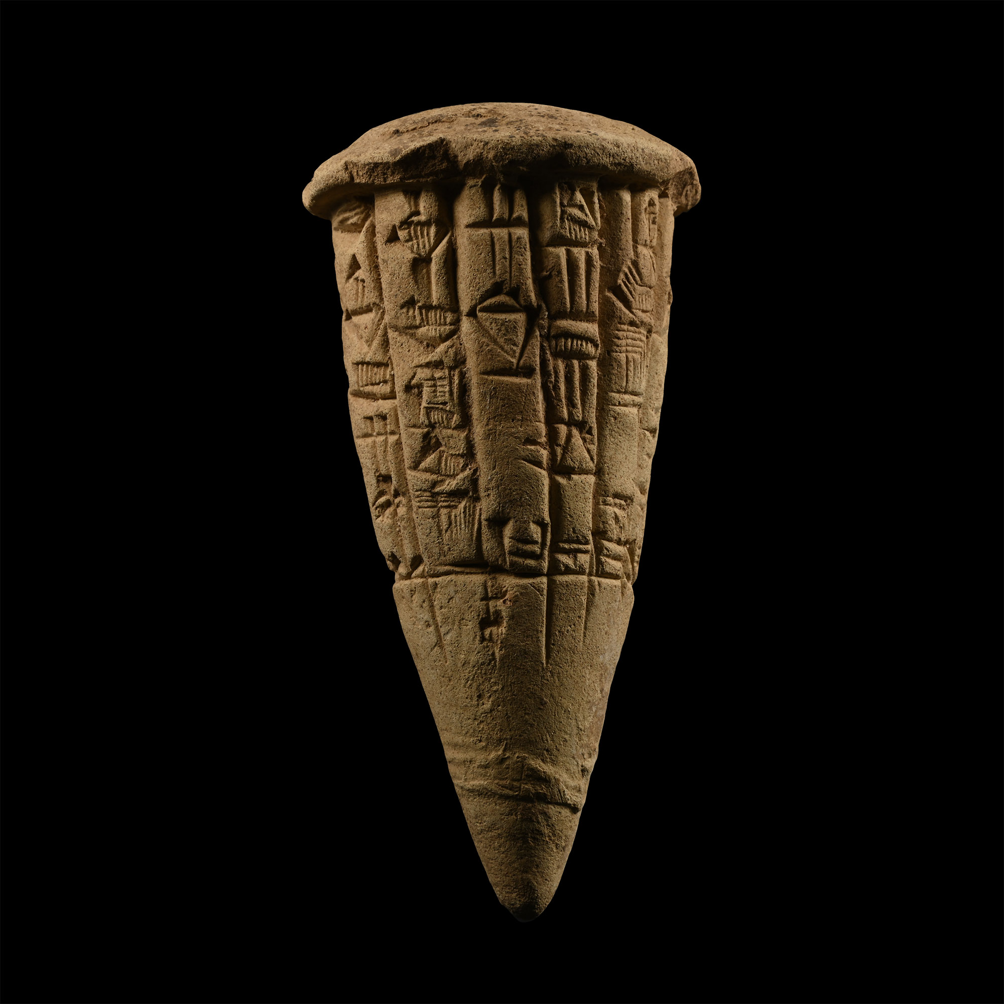 Sumerian Terracotta Foundation Cone From Lagash