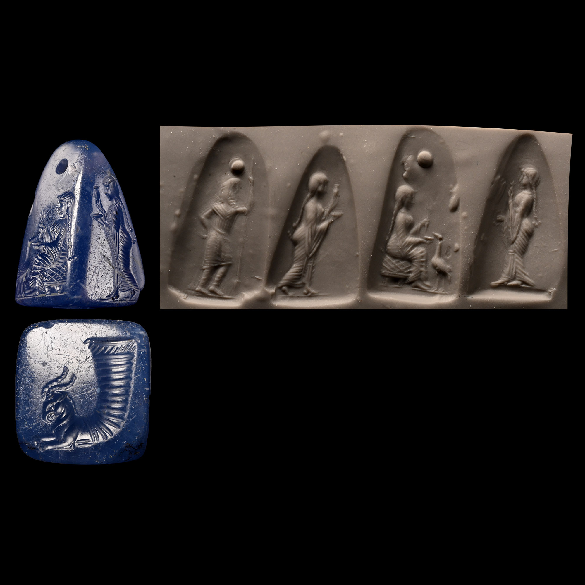 Achaemenid Columnar Seal with Figures