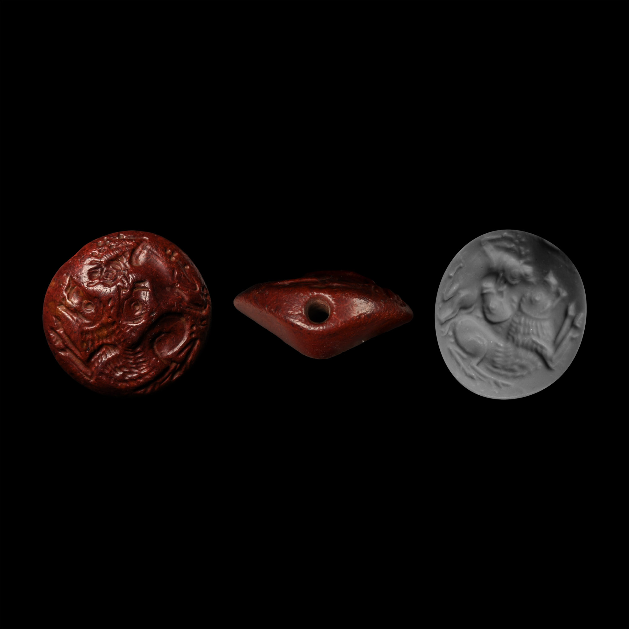 Minoan Brown Stone Stamp Seal