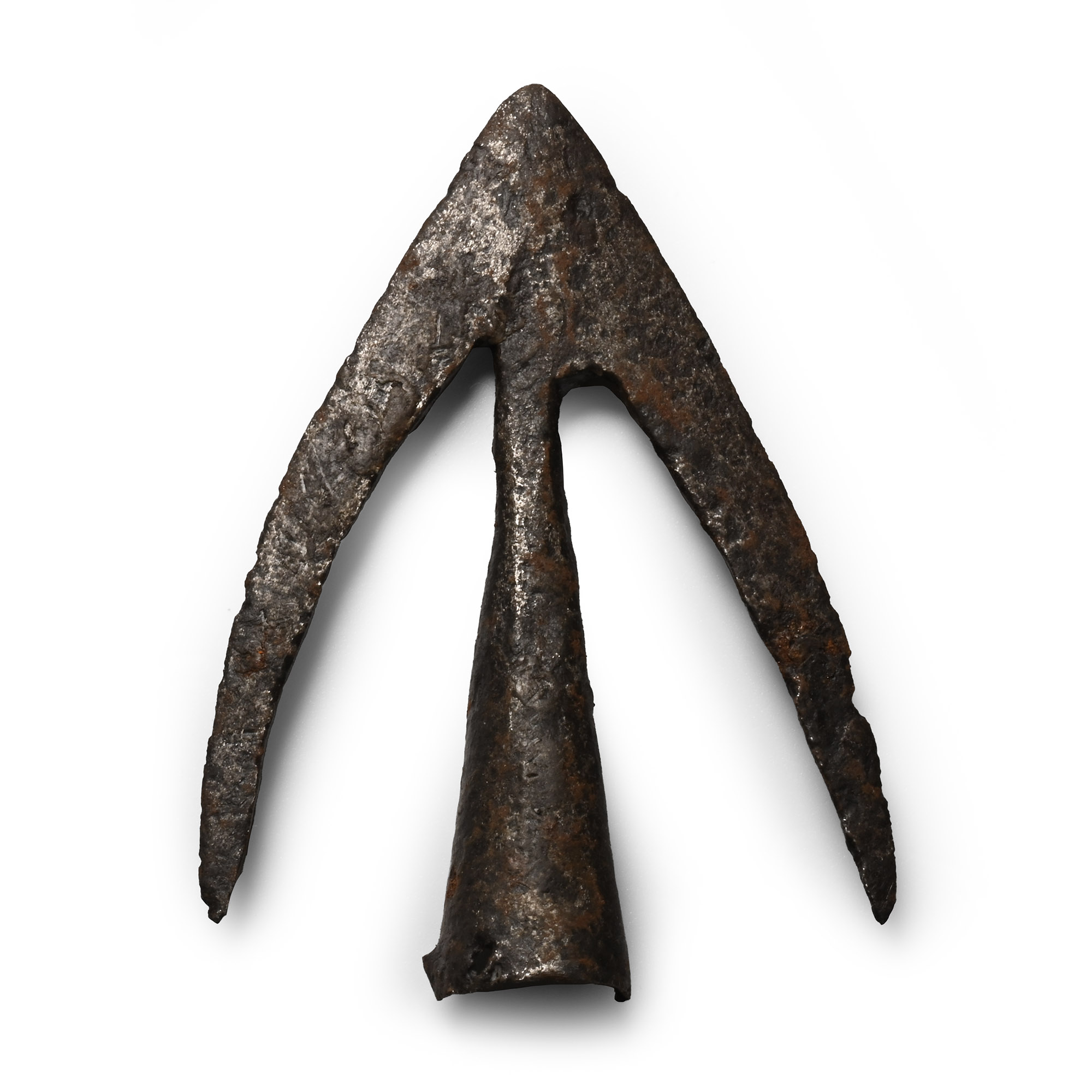 Medieval Iron Swallow-Tailed Arrowhead