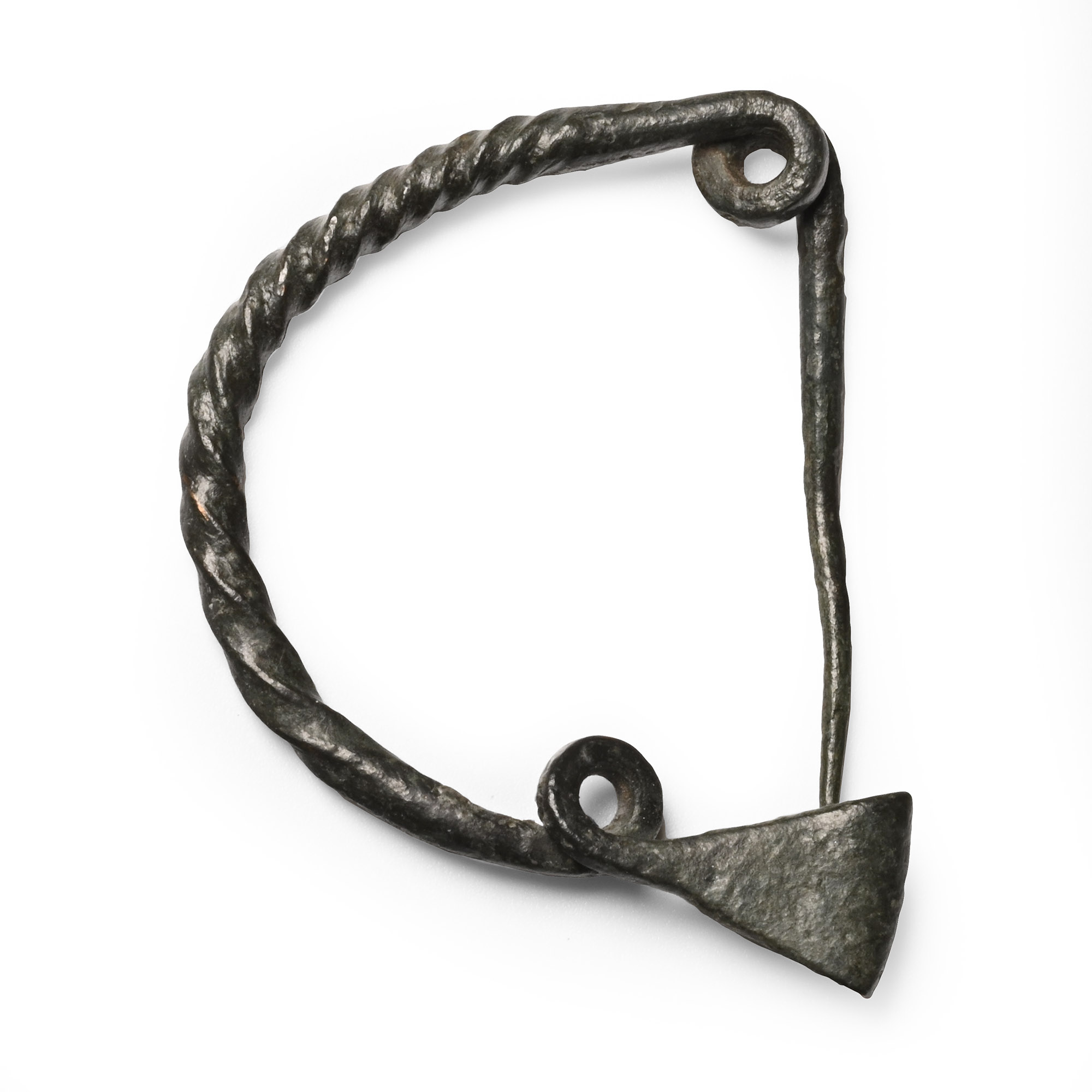 Greek Bronze Bow Brooch