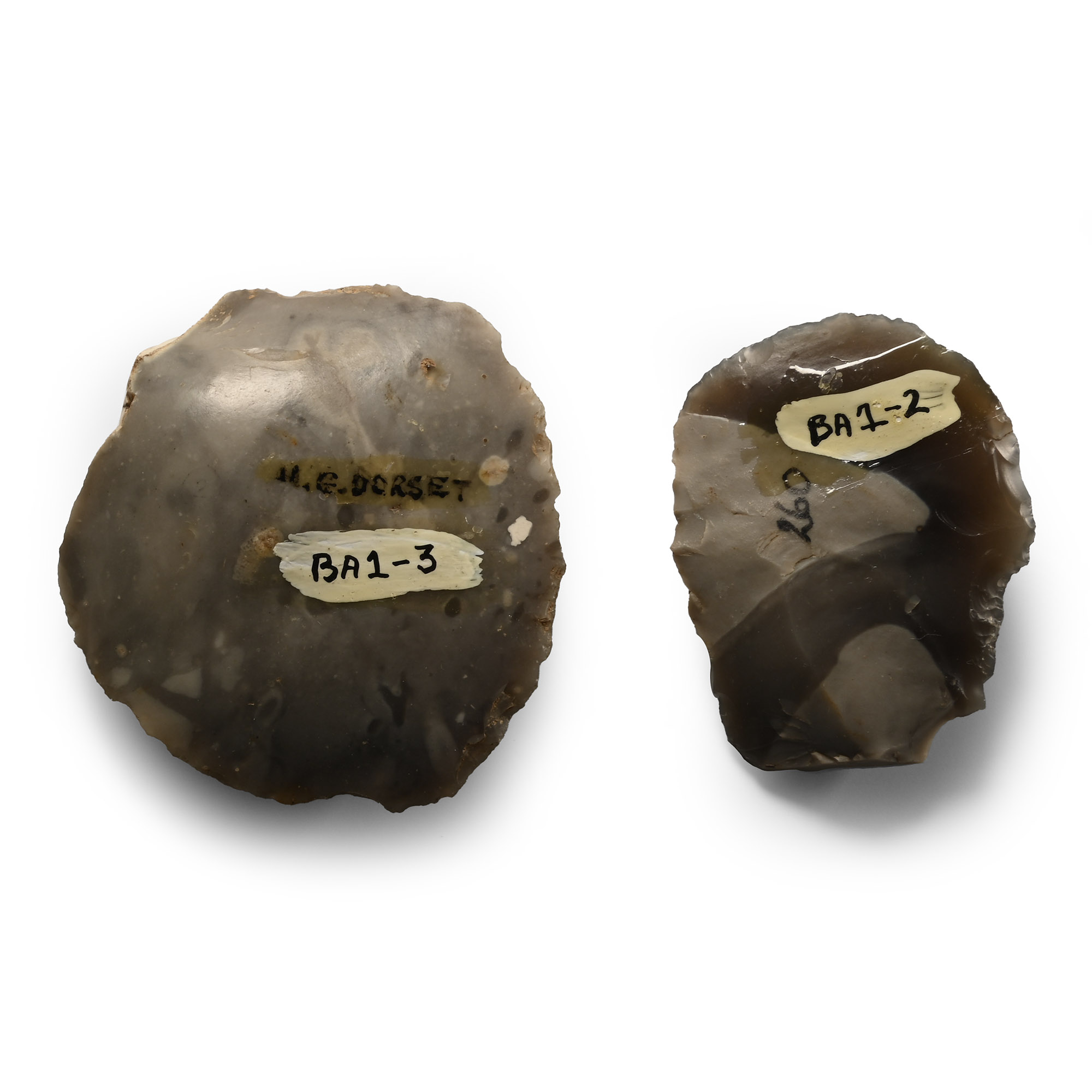 British Stone Age Flint Scraper Group