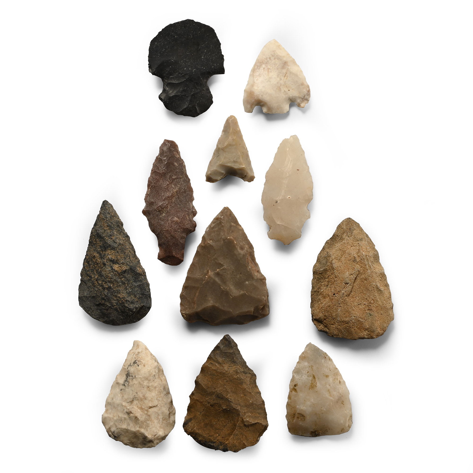 Native American Stone Arrowhead Collection
