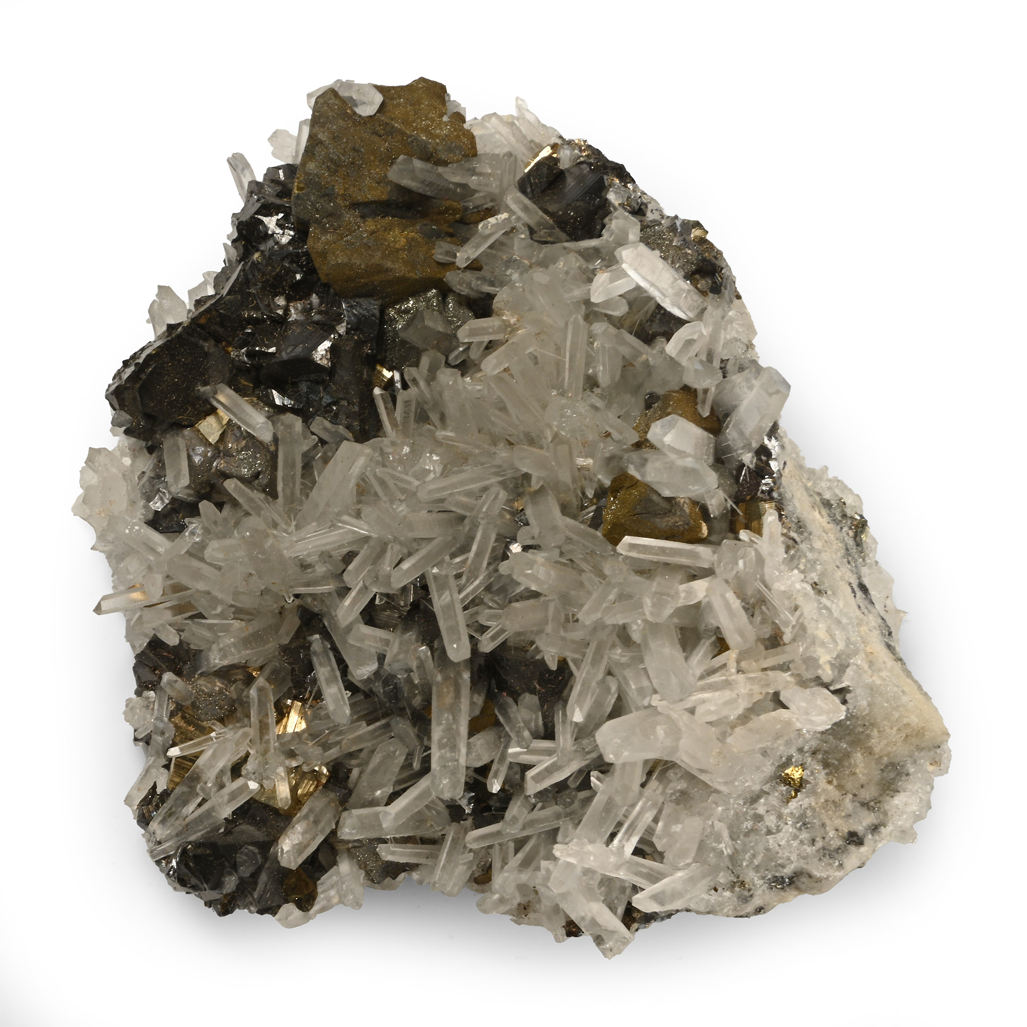 Quartz with Pyrite 'Fairystone' Mineral Display Specimen