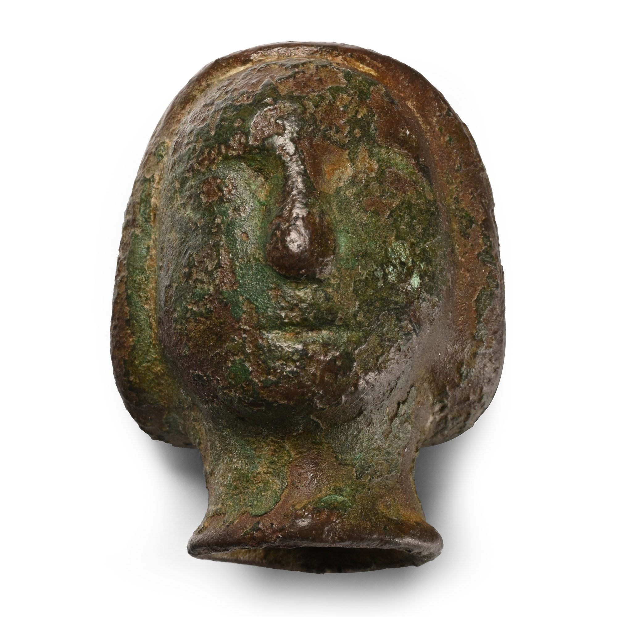 Medieval Bronze Shrine Head of a Lady