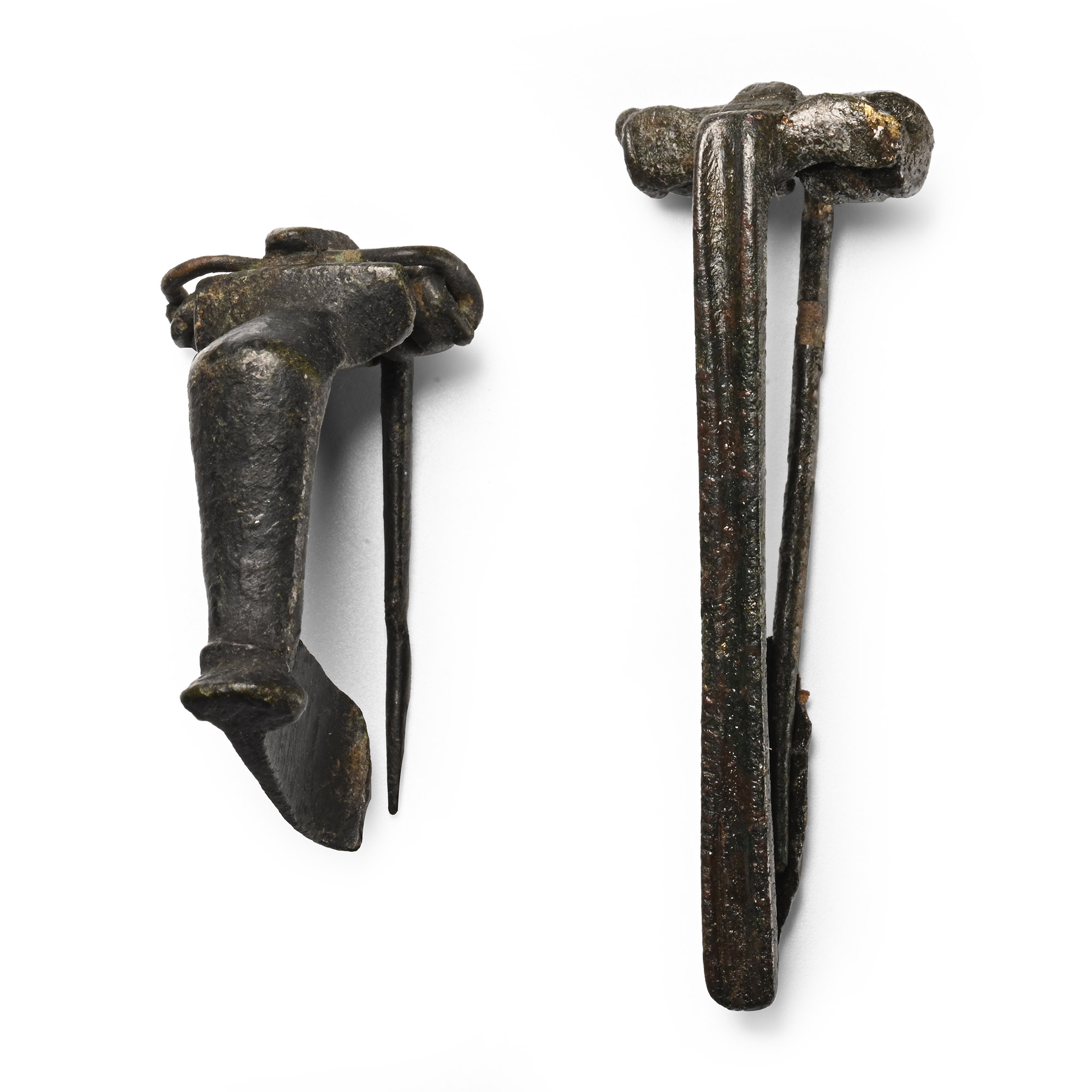 Roman Bronze Bow Brooch Group