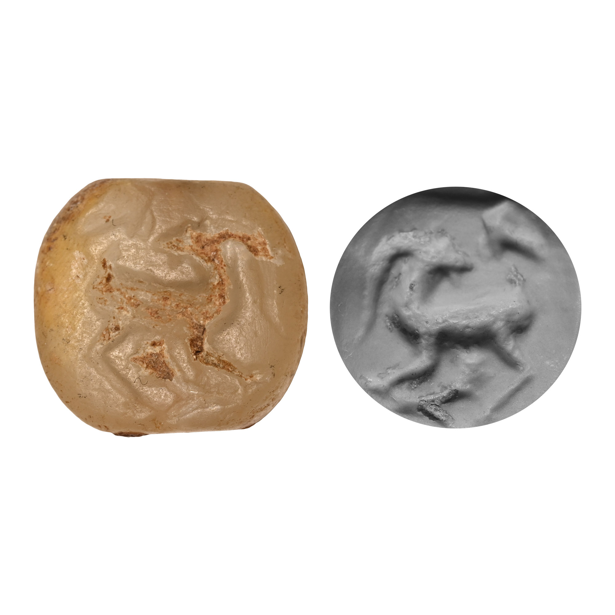 Post Minoan Agate Gemstone with Goat