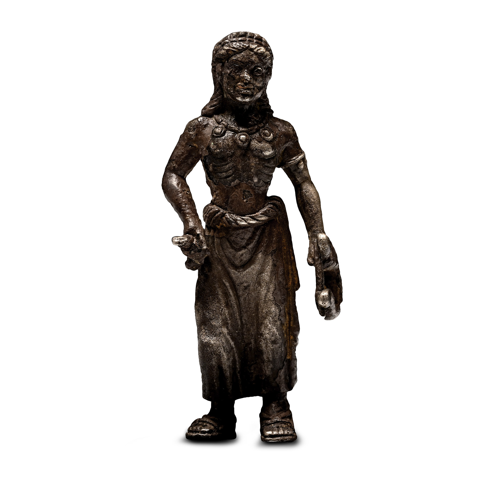 Roman Archaising Silver Statuette