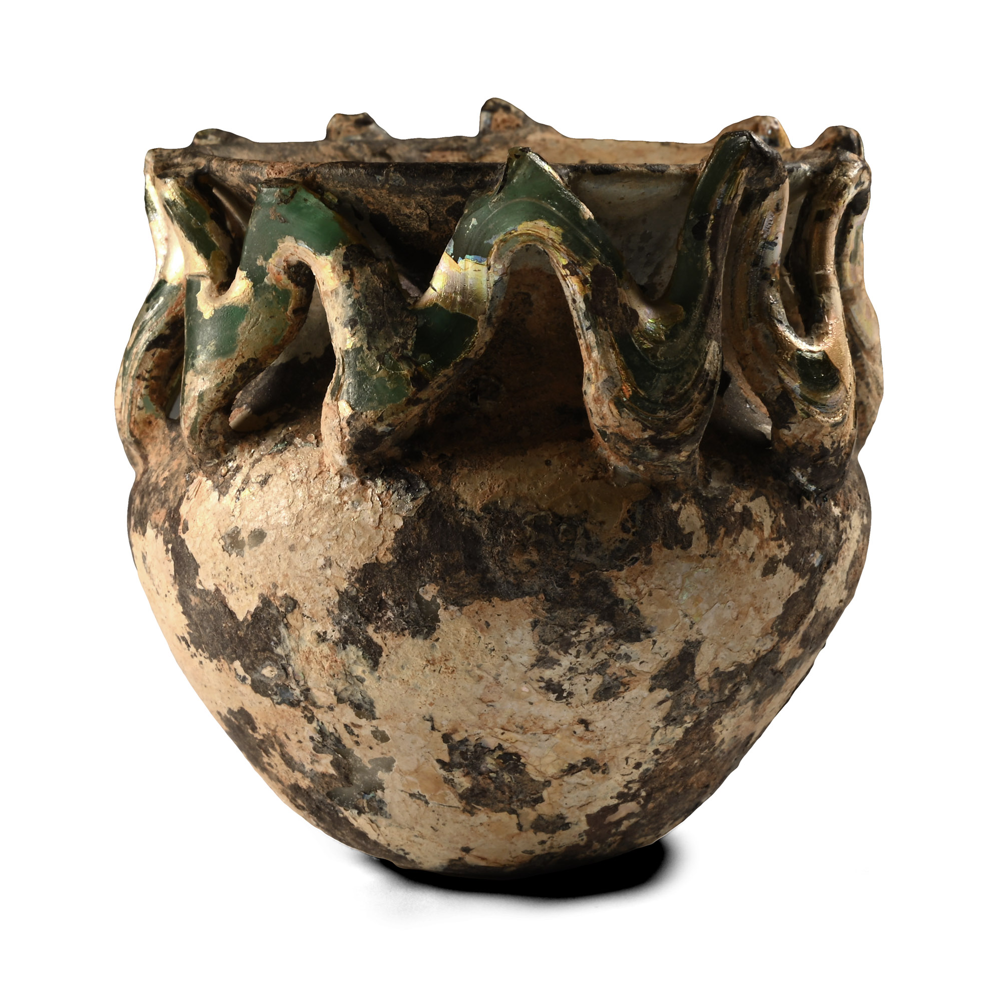 Roman Glass Flask with Gallery