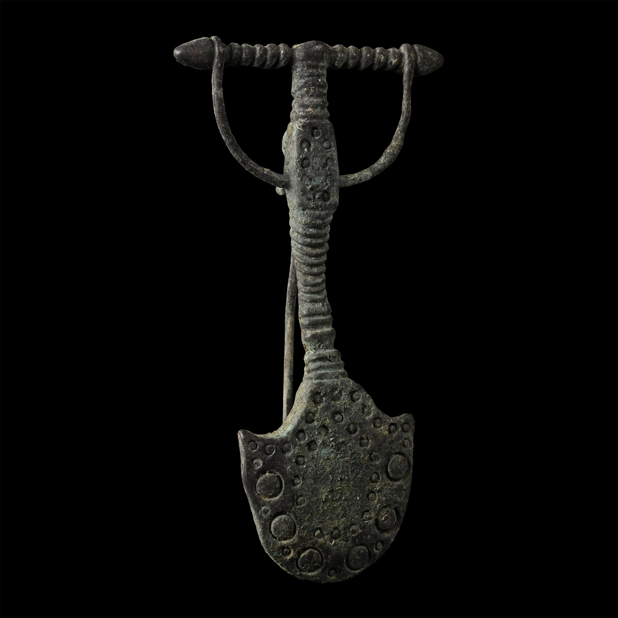 Roman Bronze Plate Brooch