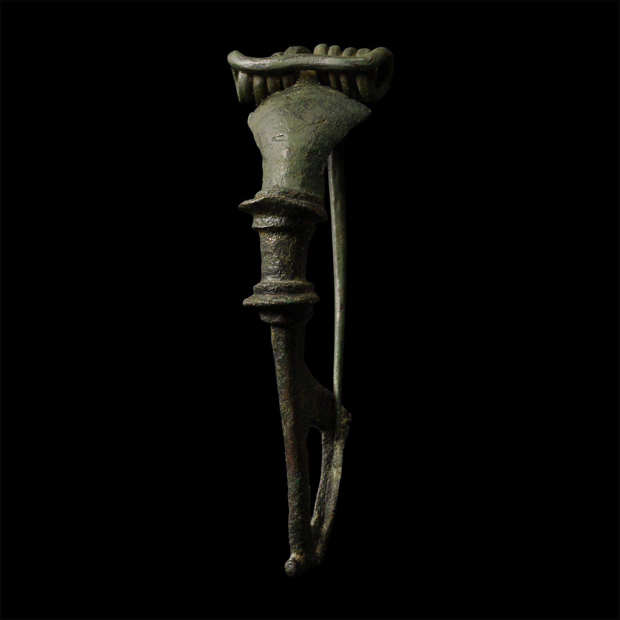 Roman Bronze Bow Brooch