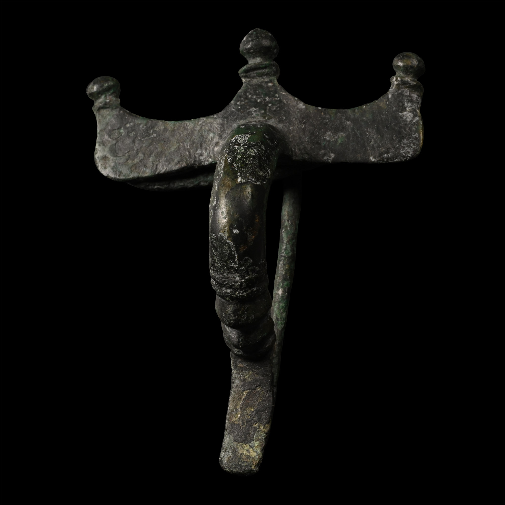 Roman Bronze Bow Brooch