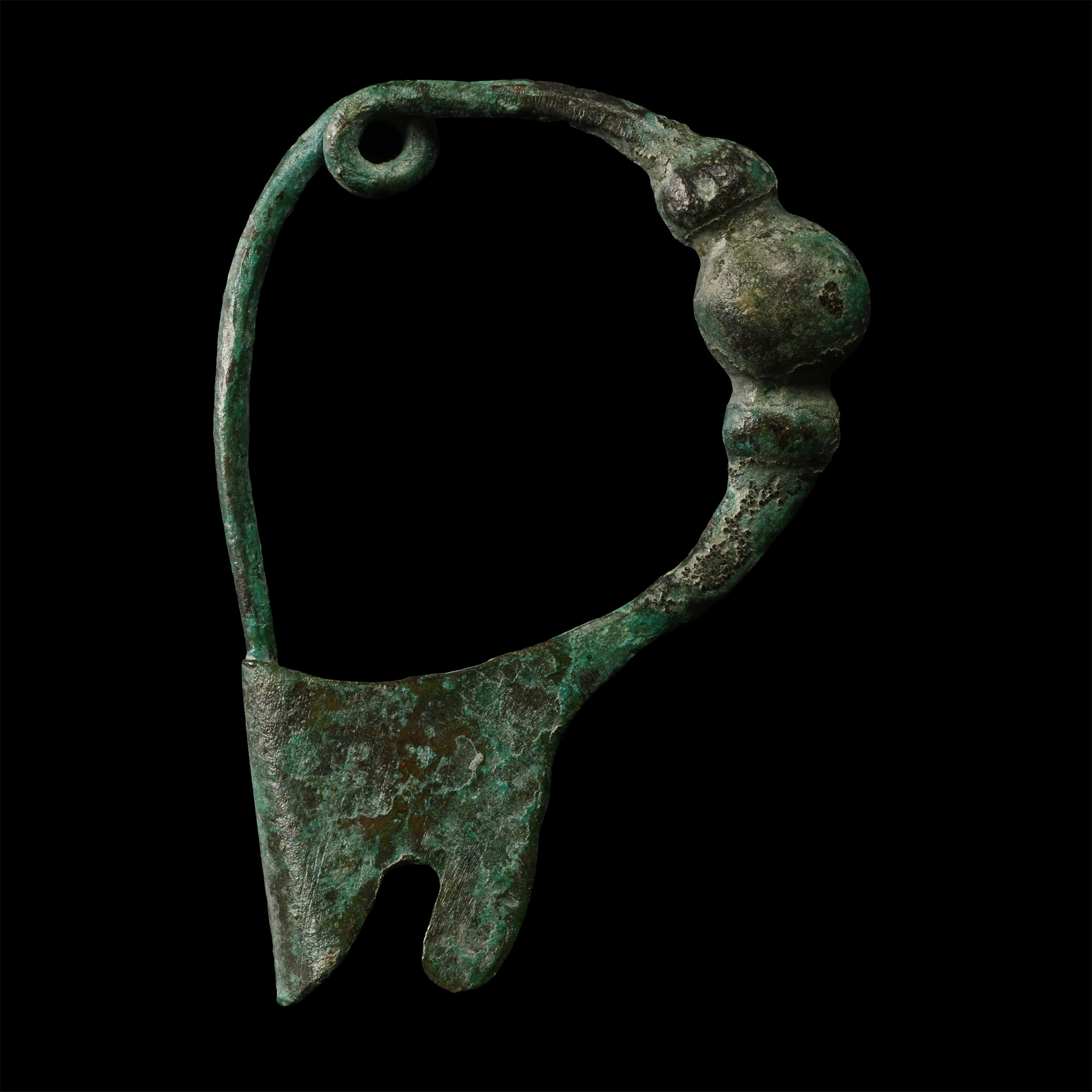 Greek Bronze Bow Brooch