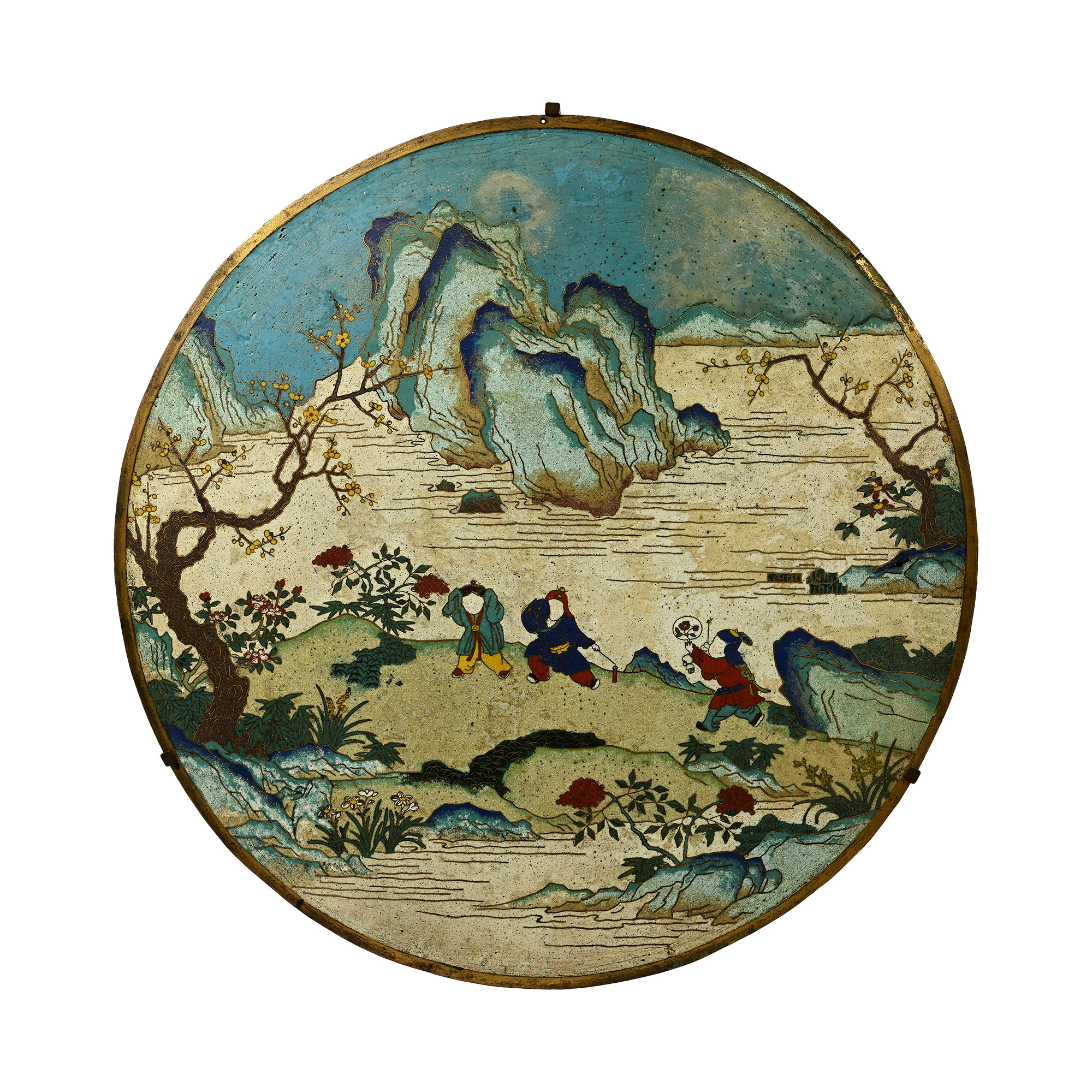 Japanese Cloisonne Enamelled Copper Dish