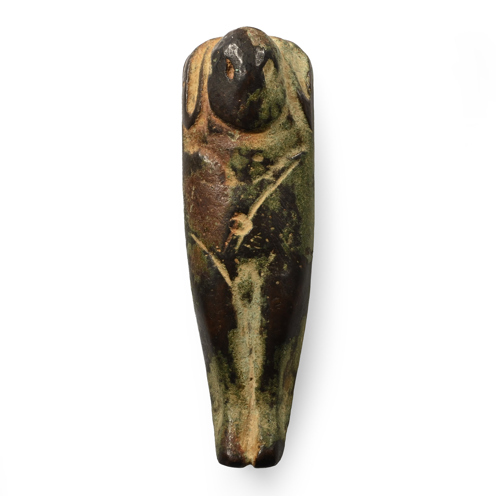 Western Asiatic Bronze Idol with Seal to Reverse