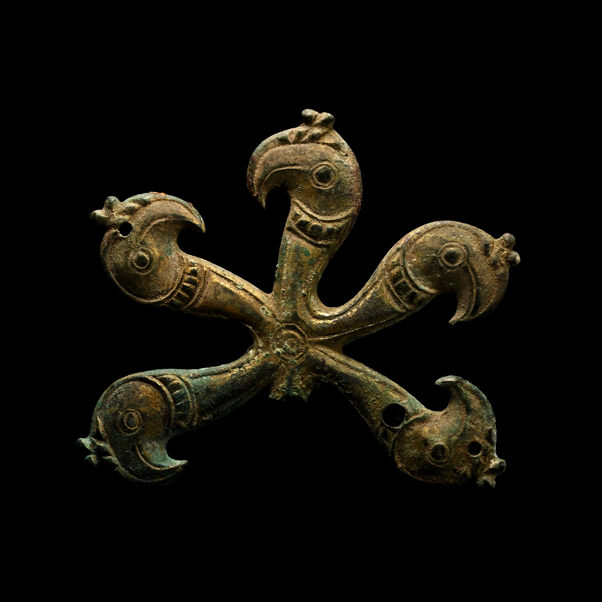 Scythian Gilt Bronze Zoomorphic Applique