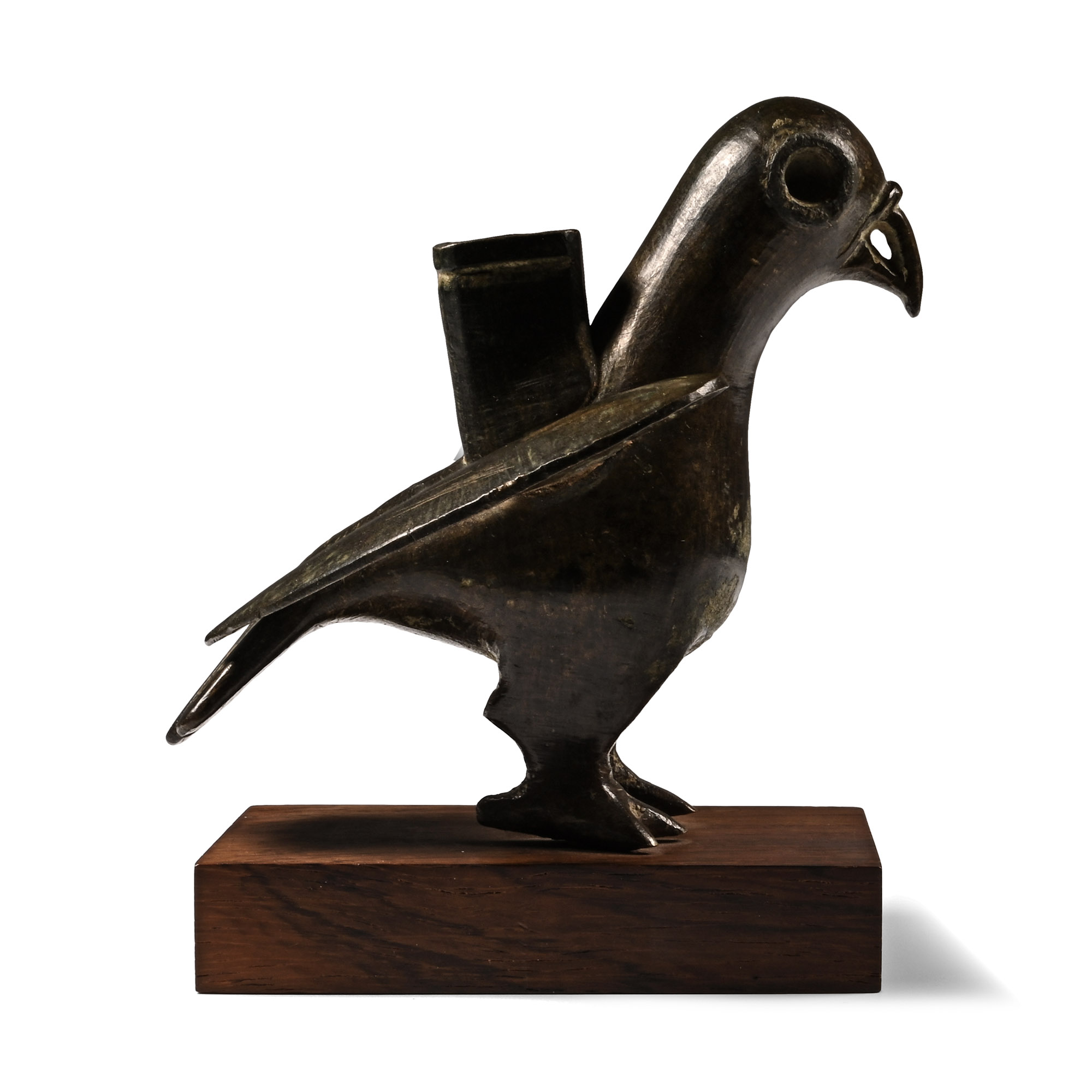Western Asiatic Bronze Incense Burner in the Shape of an Eagle