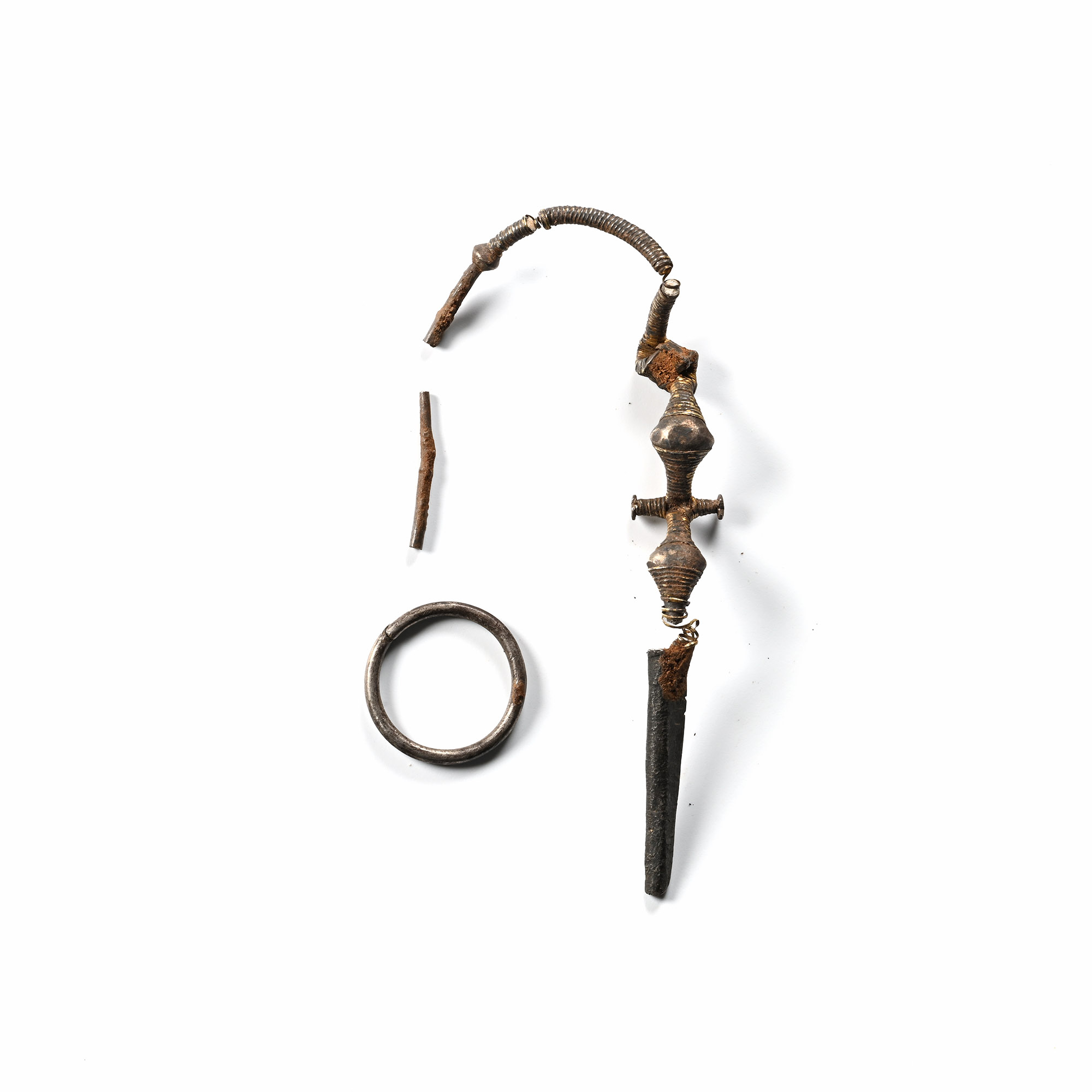 Italic Silver Wire Fibula