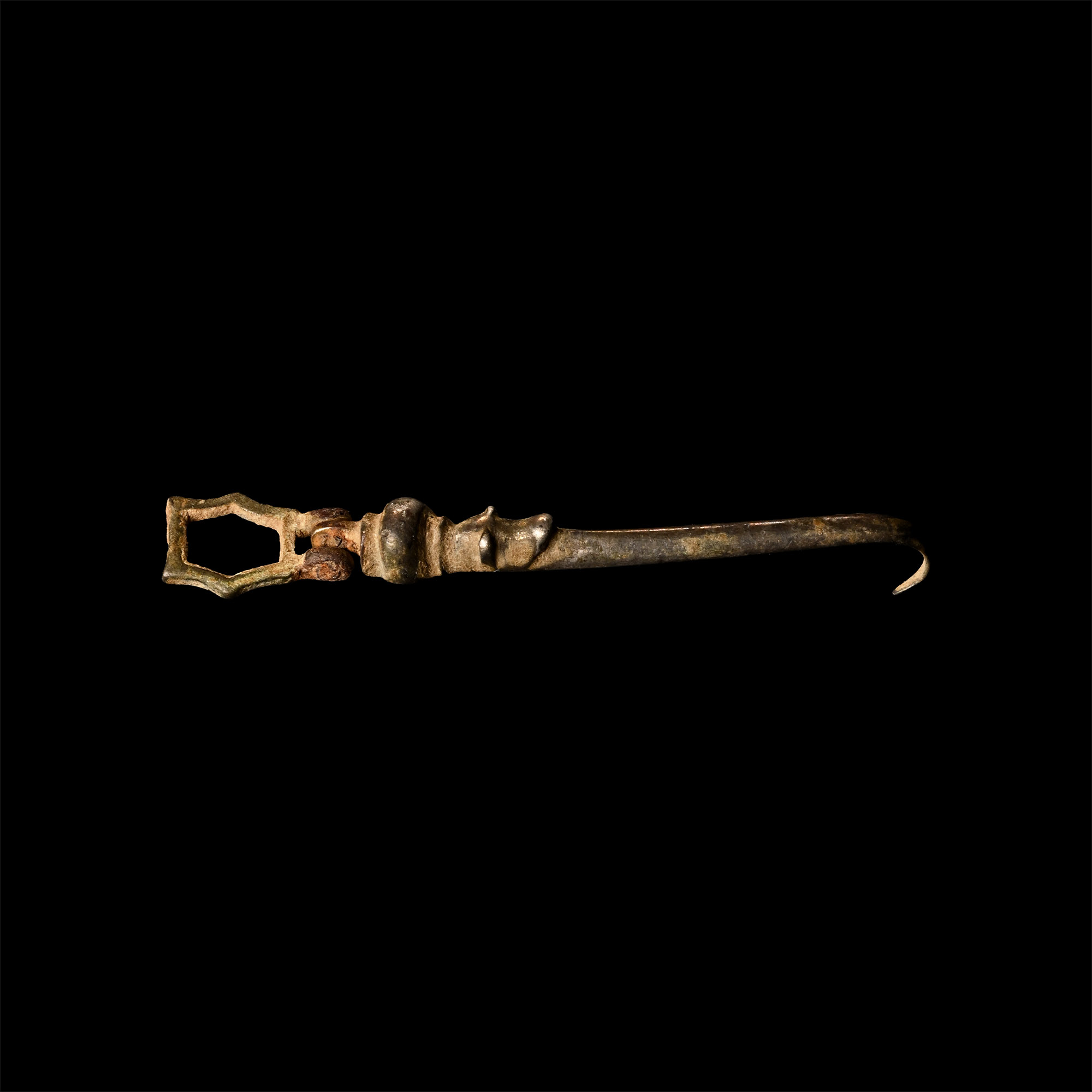 Medieval Articulated Silver Dress Hook