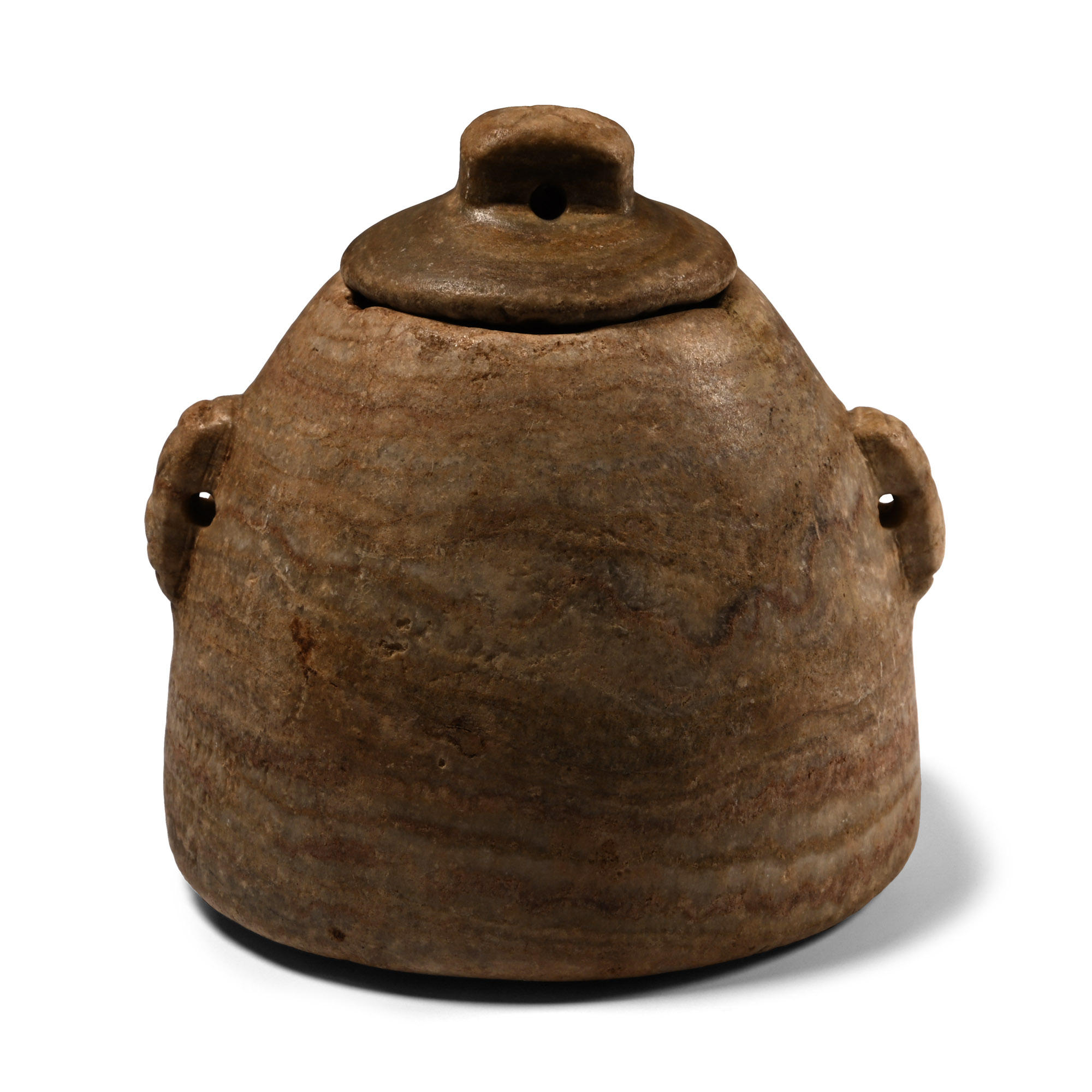 Sumerian Stone Kohl Pot with Two Suspension Holes