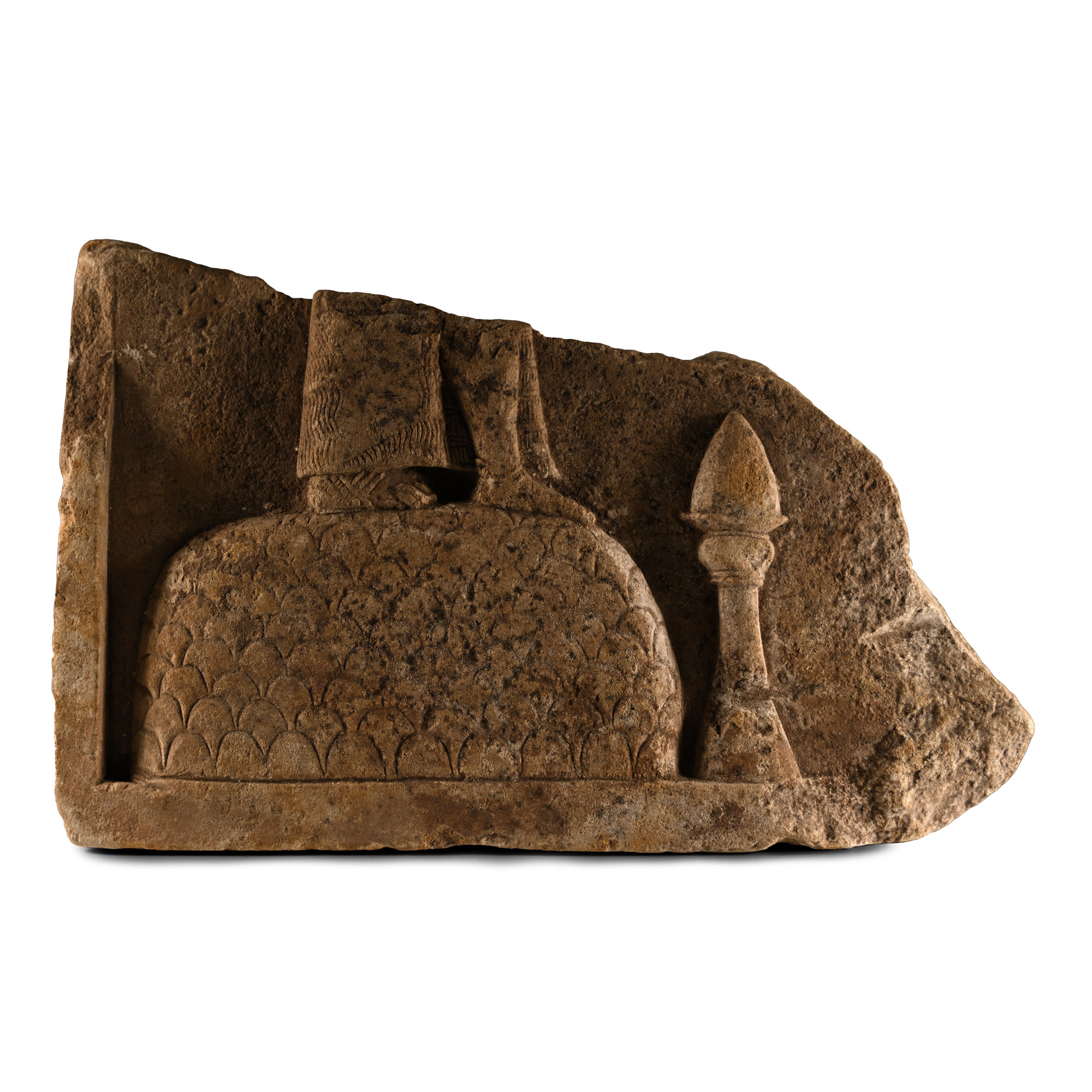 Neo-Assyrian Stone Relief with Standing Figure
