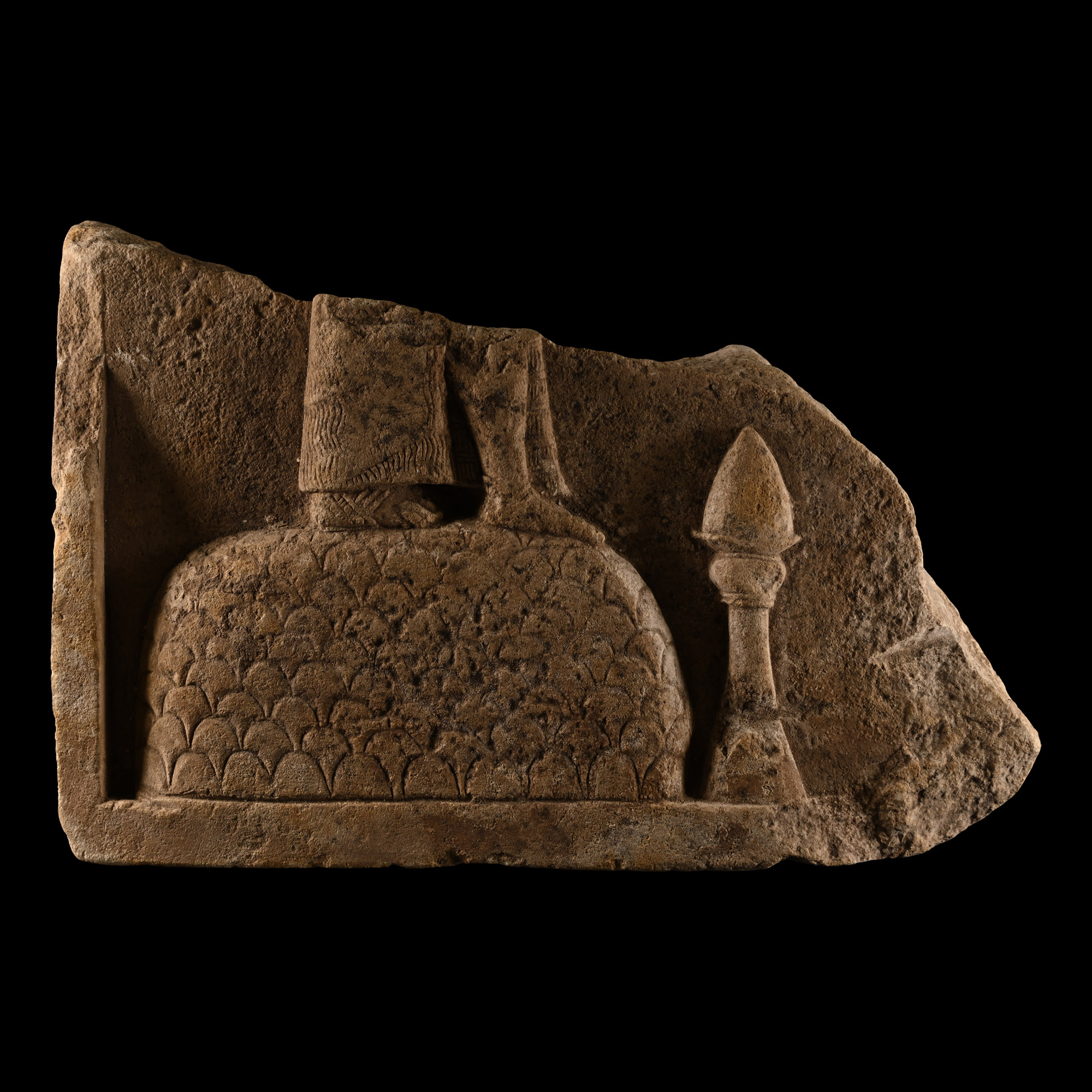 Neo-Assyrian Stone Relief with Standing Figure