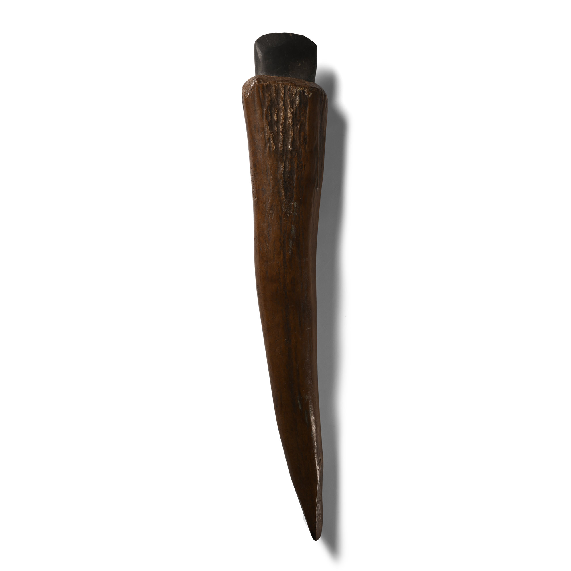 Neolithic Wood Shaving Blade with Antler Handle