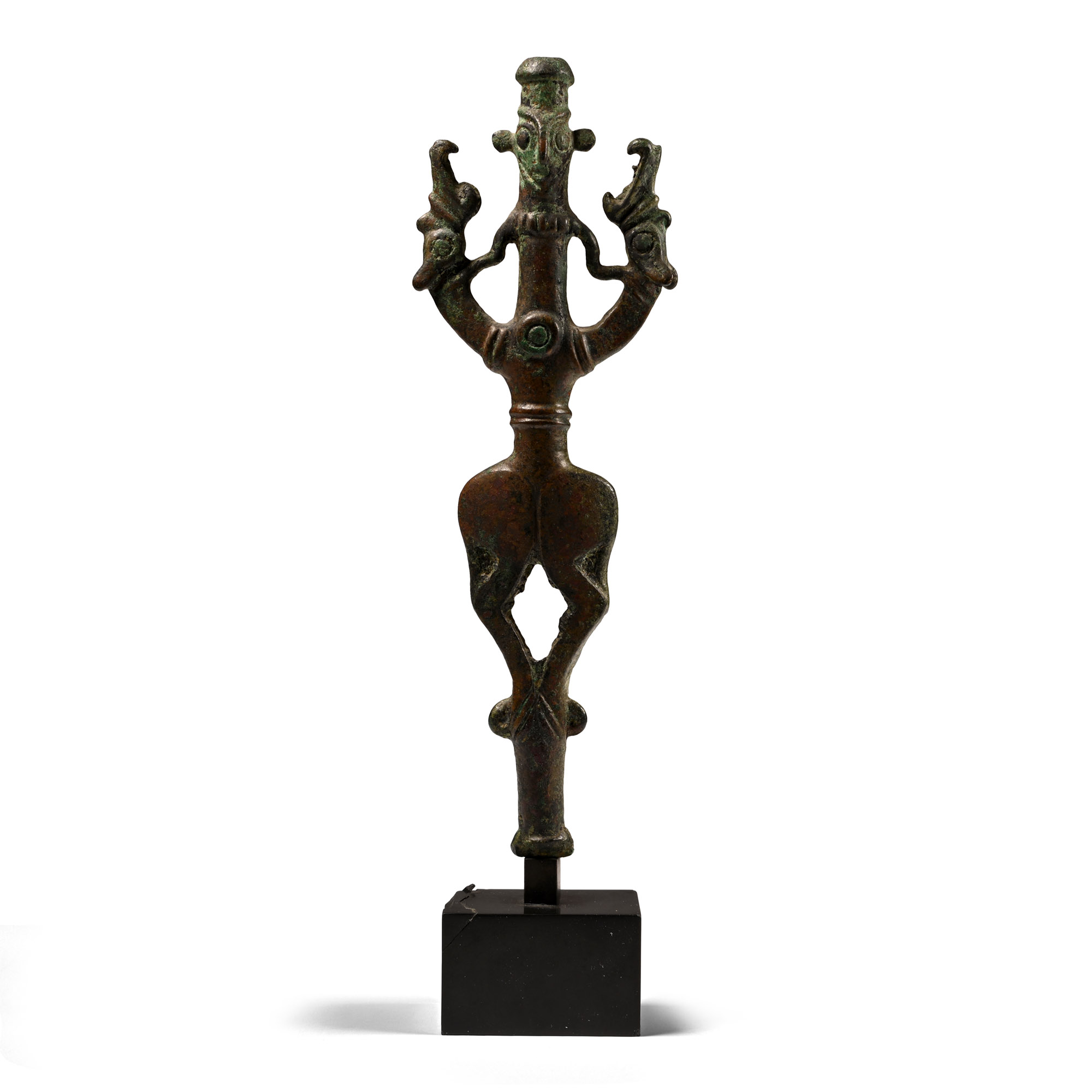 Luristan Bronze Finial with Master of Animals