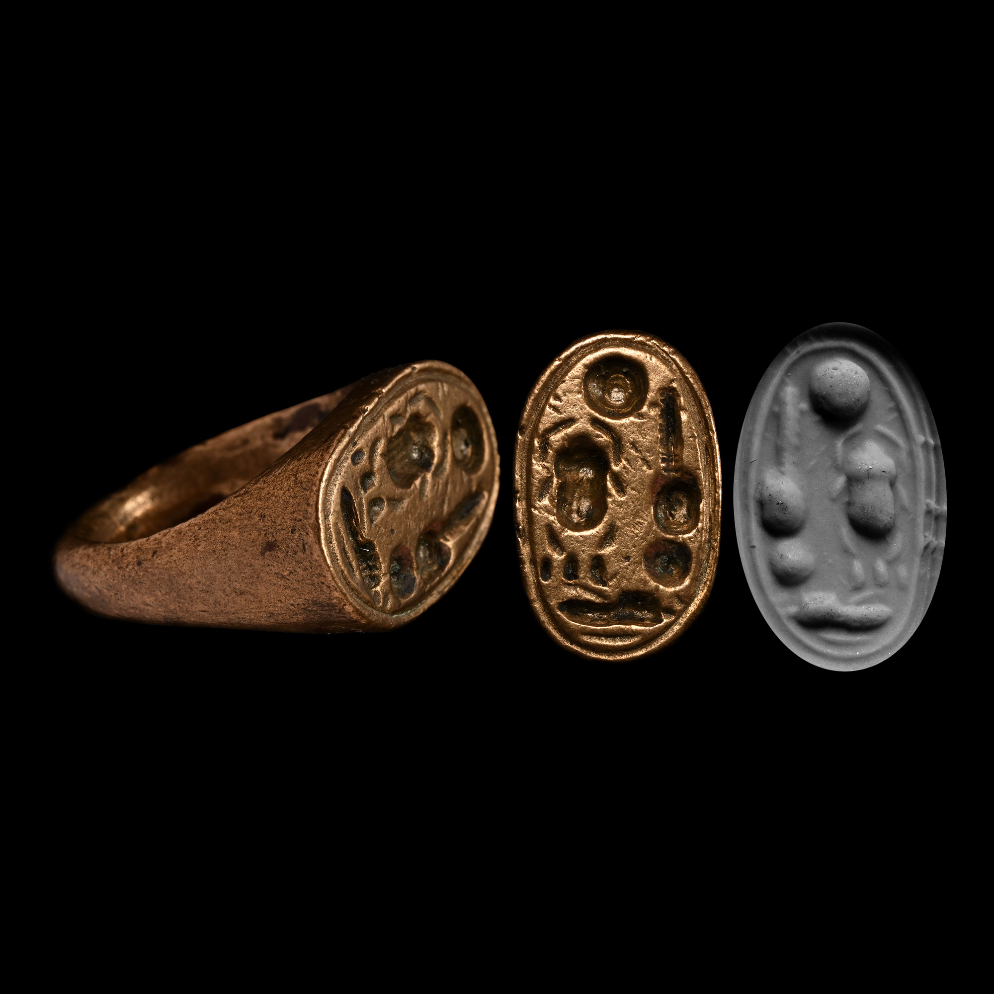 Egyptian Copper Ring with the Name of Akhenaten