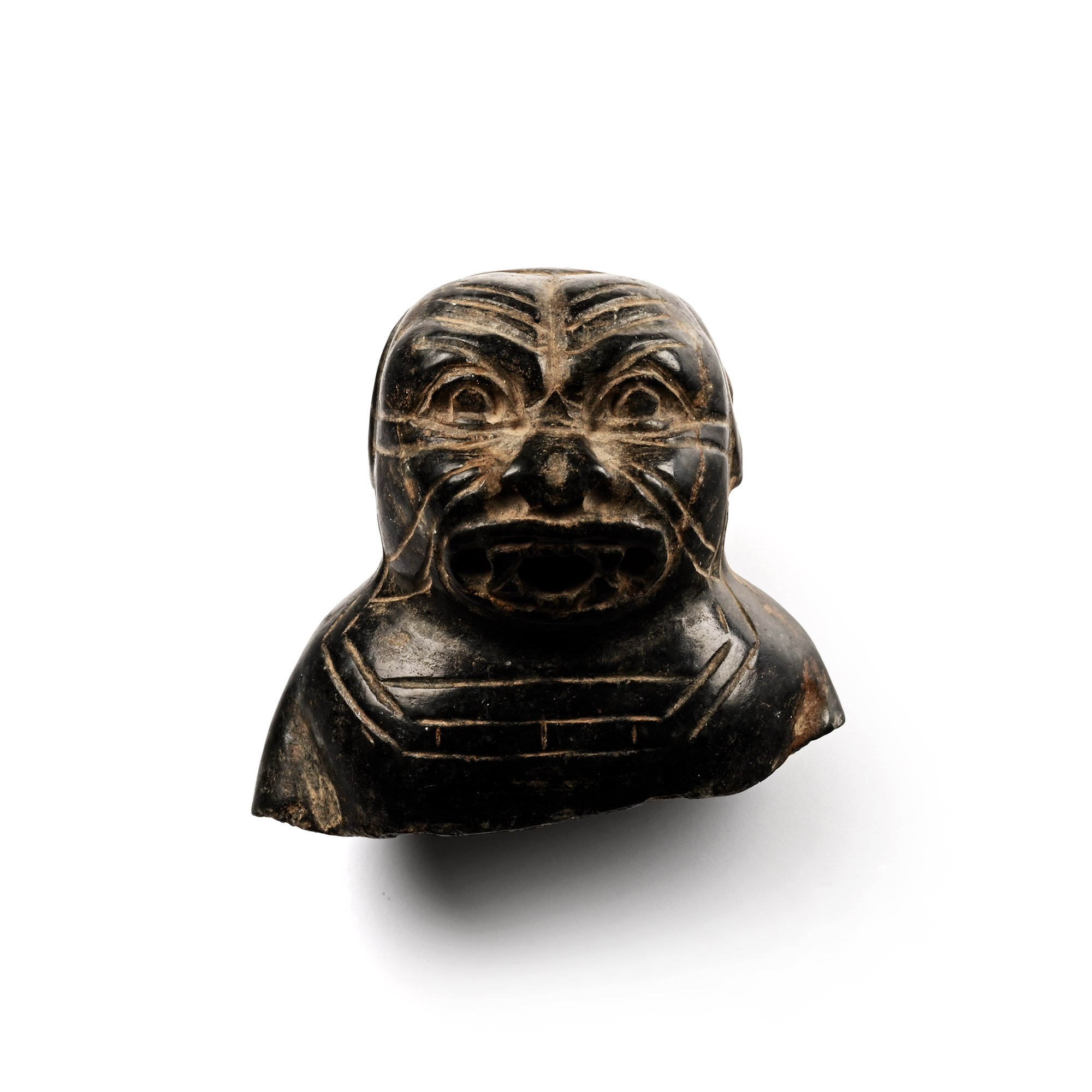 Assyrian Stone Bust of the Demon Humbaba
