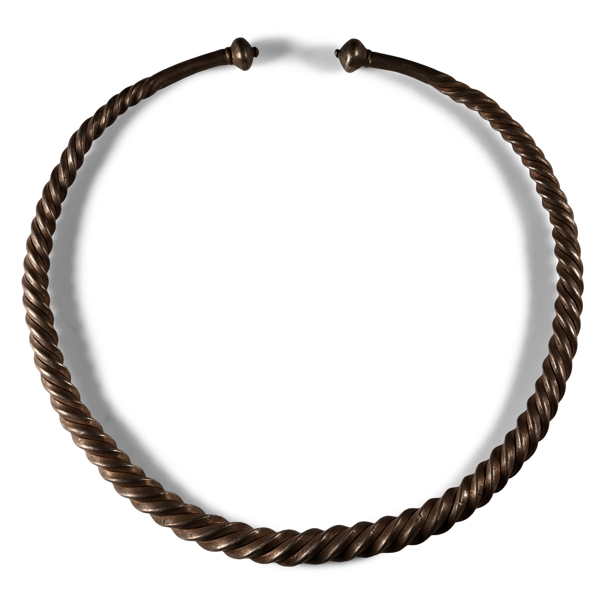 Thracian Twisted Silver Torc