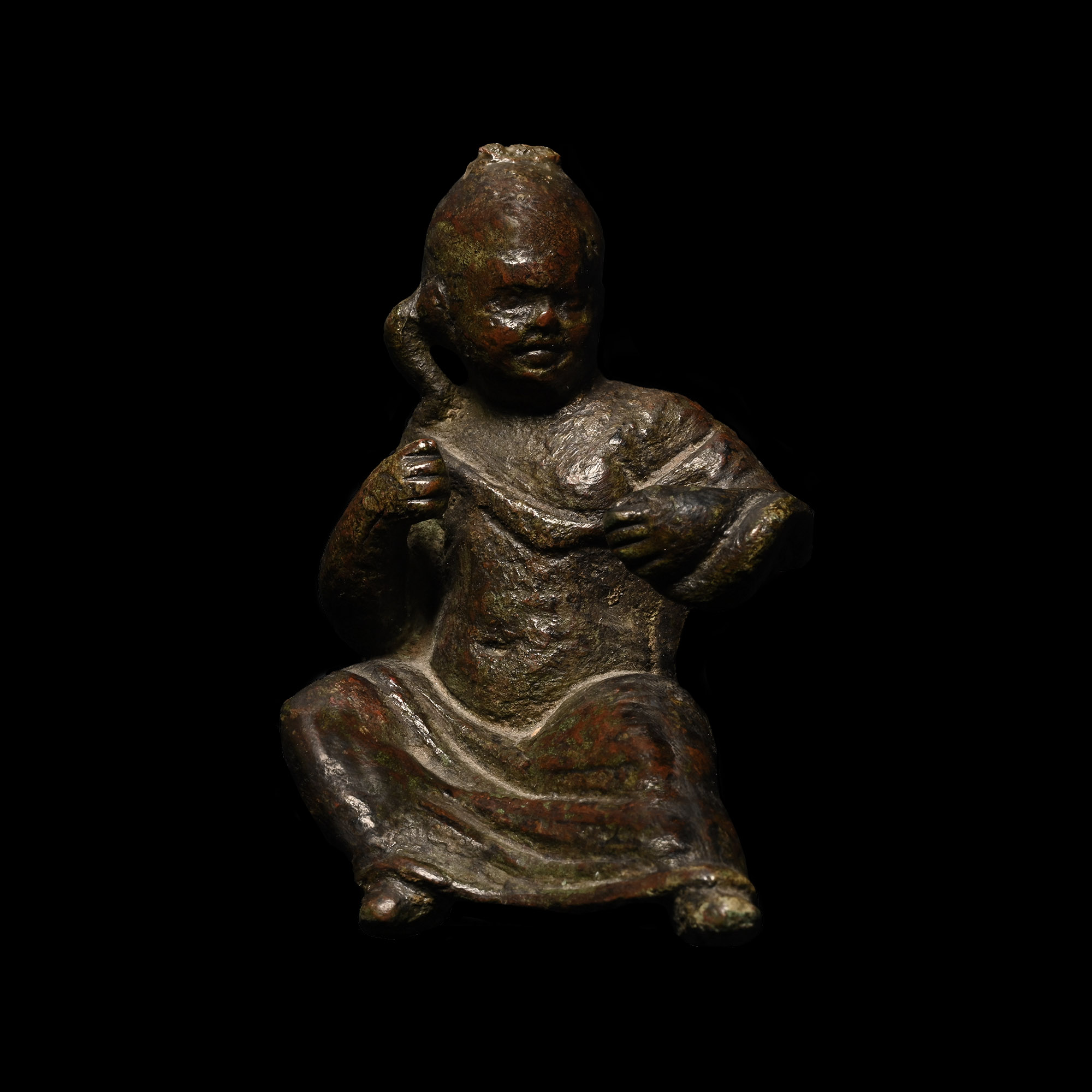 Roman Bronze Statuette of Harpocrates