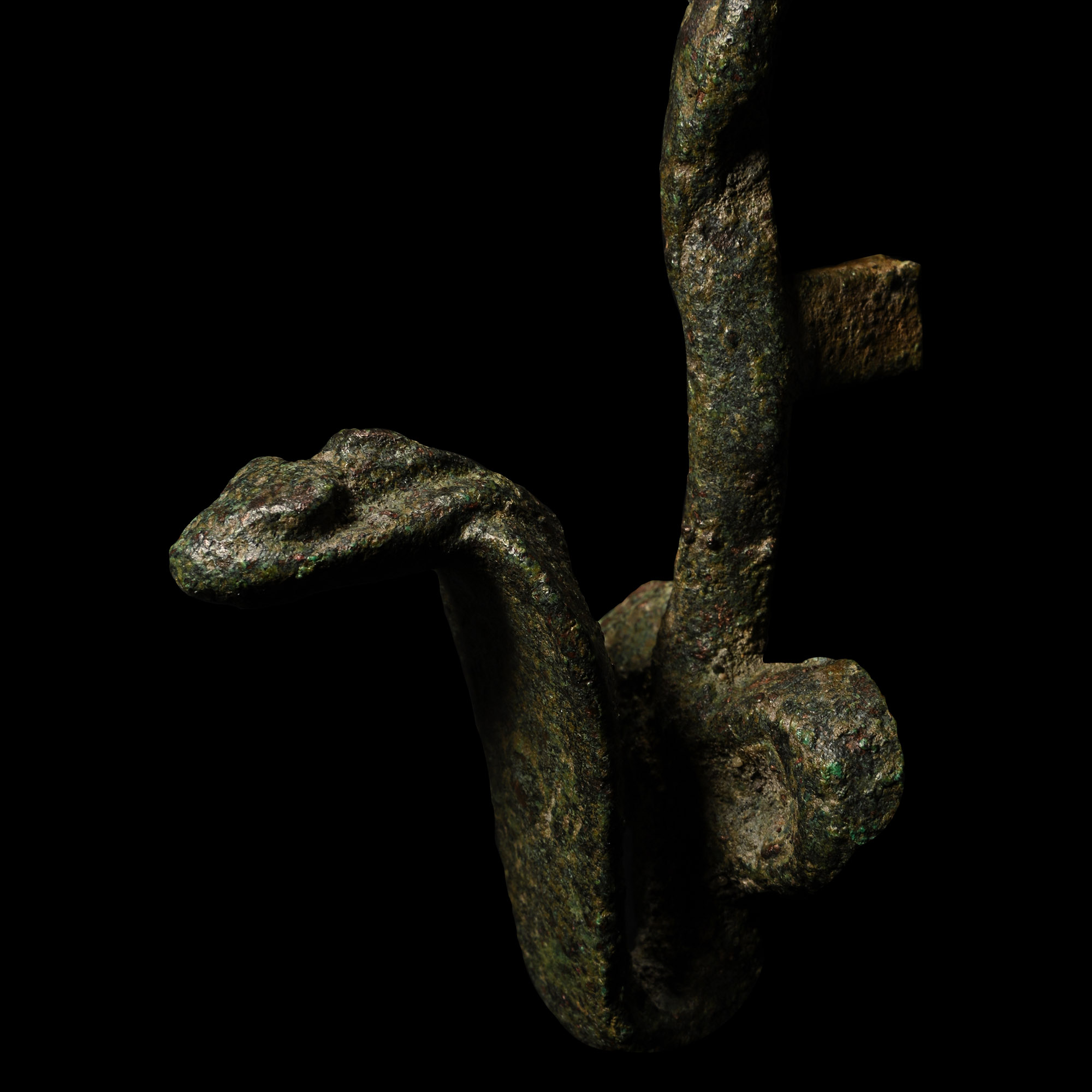 Egyptian Bronze Cobra Mount