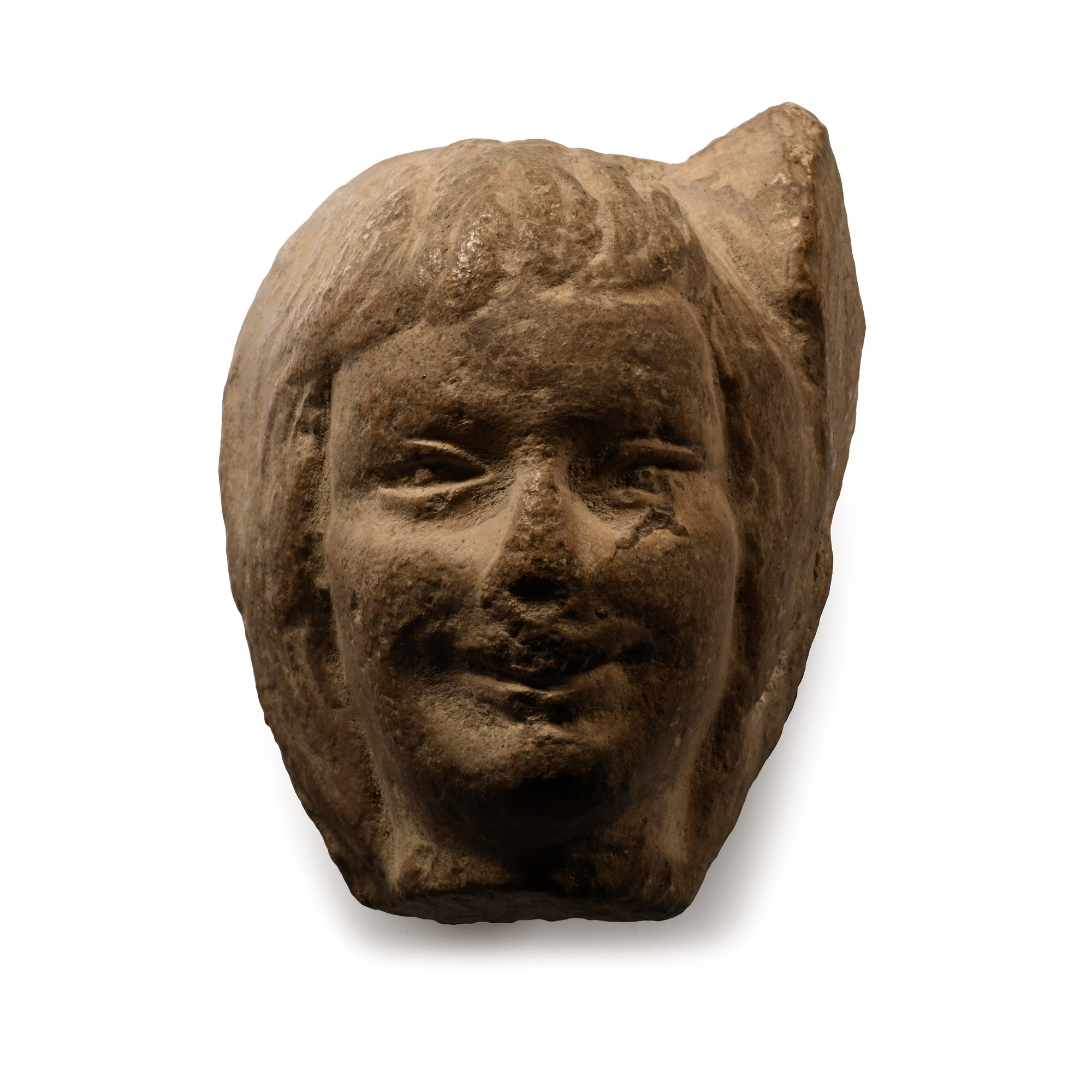 Roman Limestone Head of a Woman