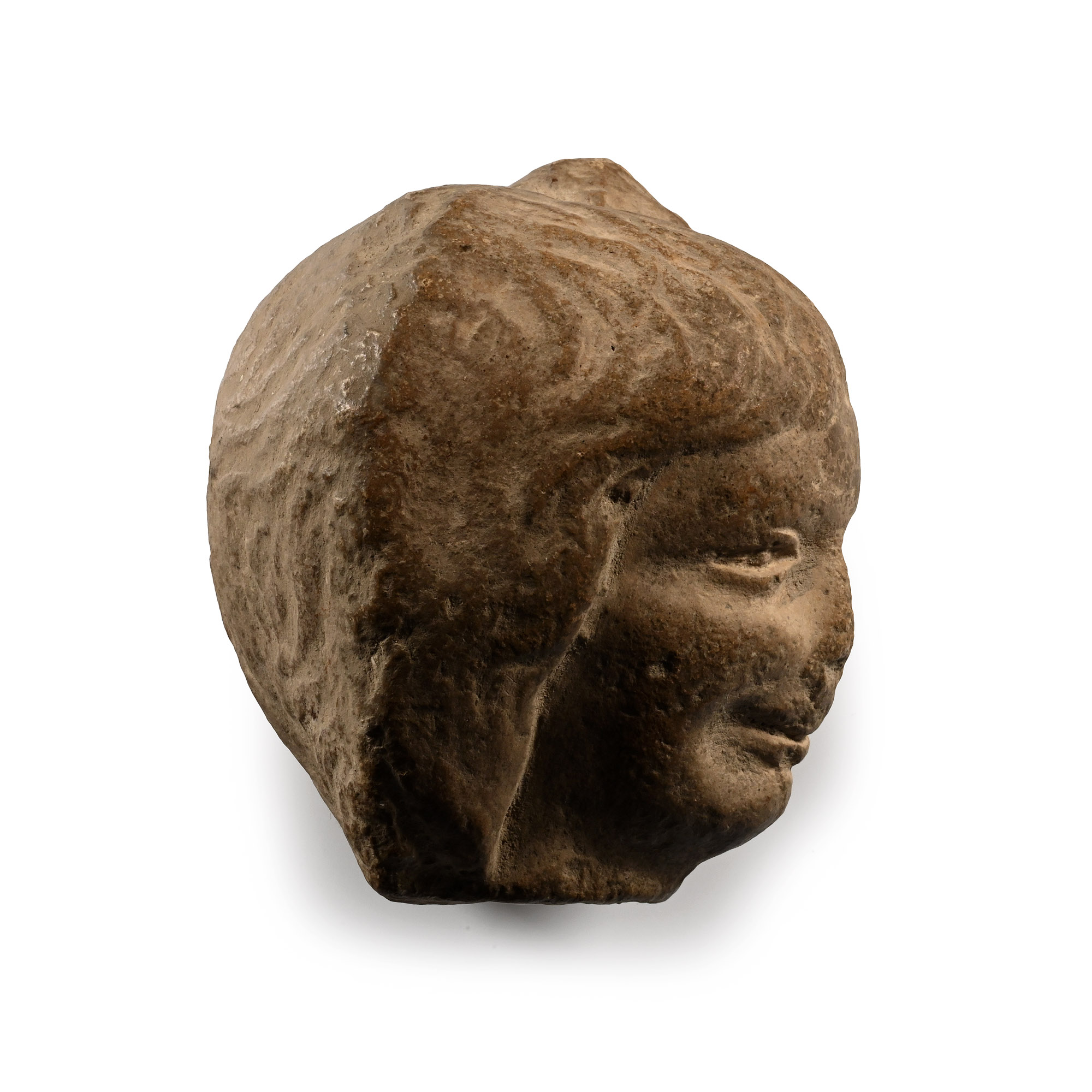 Roman Limestone Head of a Woman