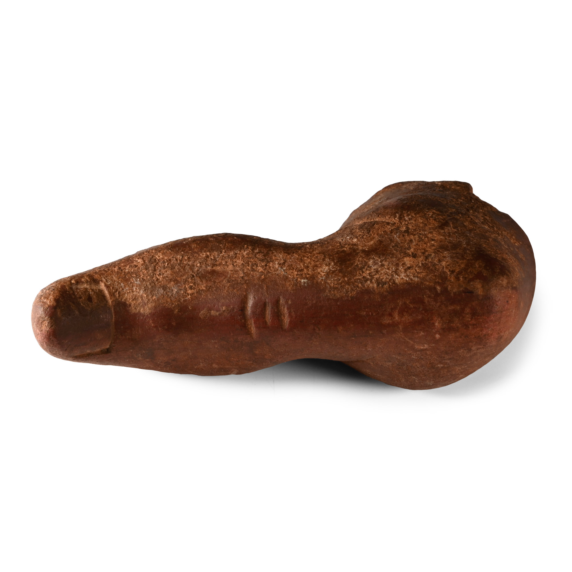 Roman Red Stone Thumb Pestle