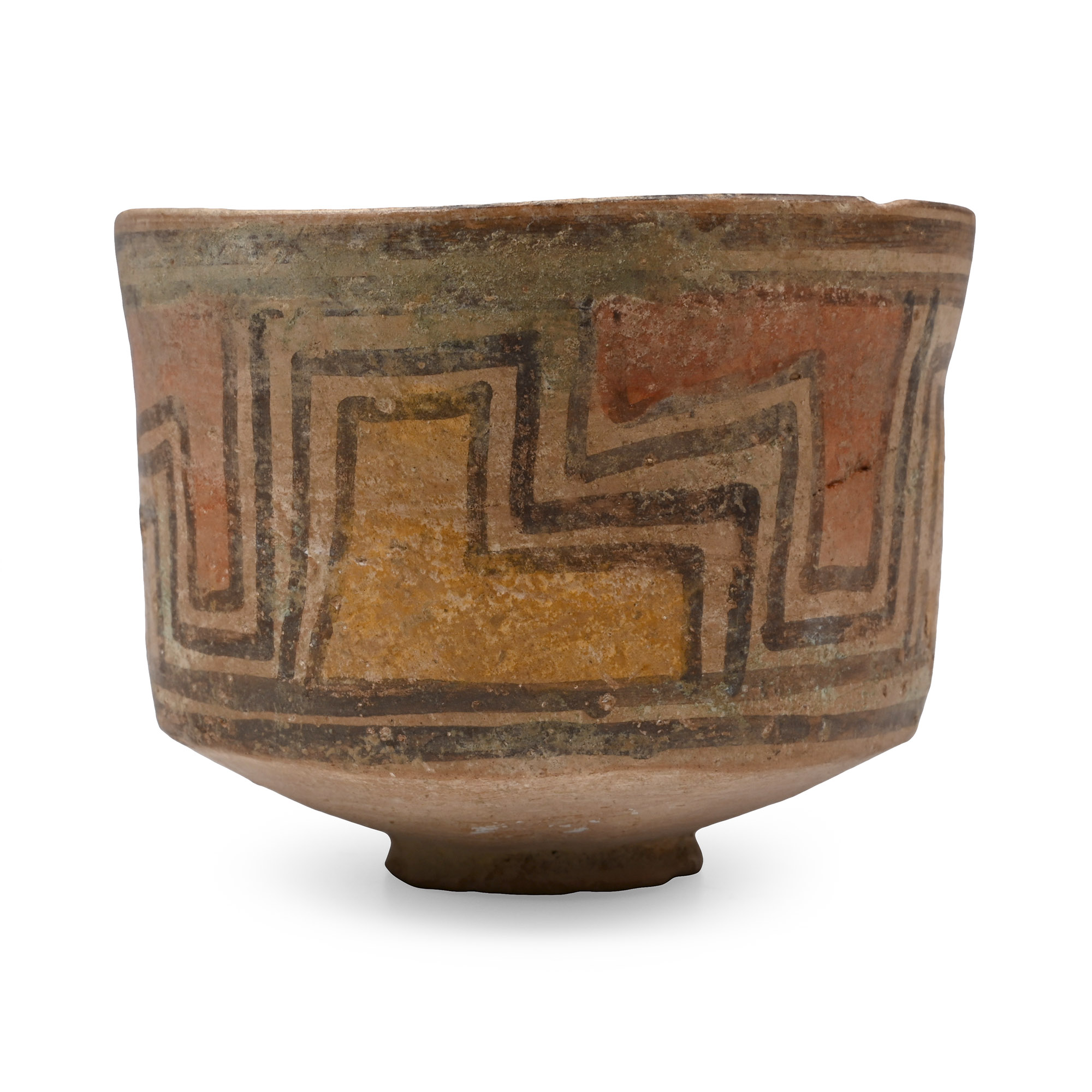 Indus Valley Painted Geometric Pottery Bowl