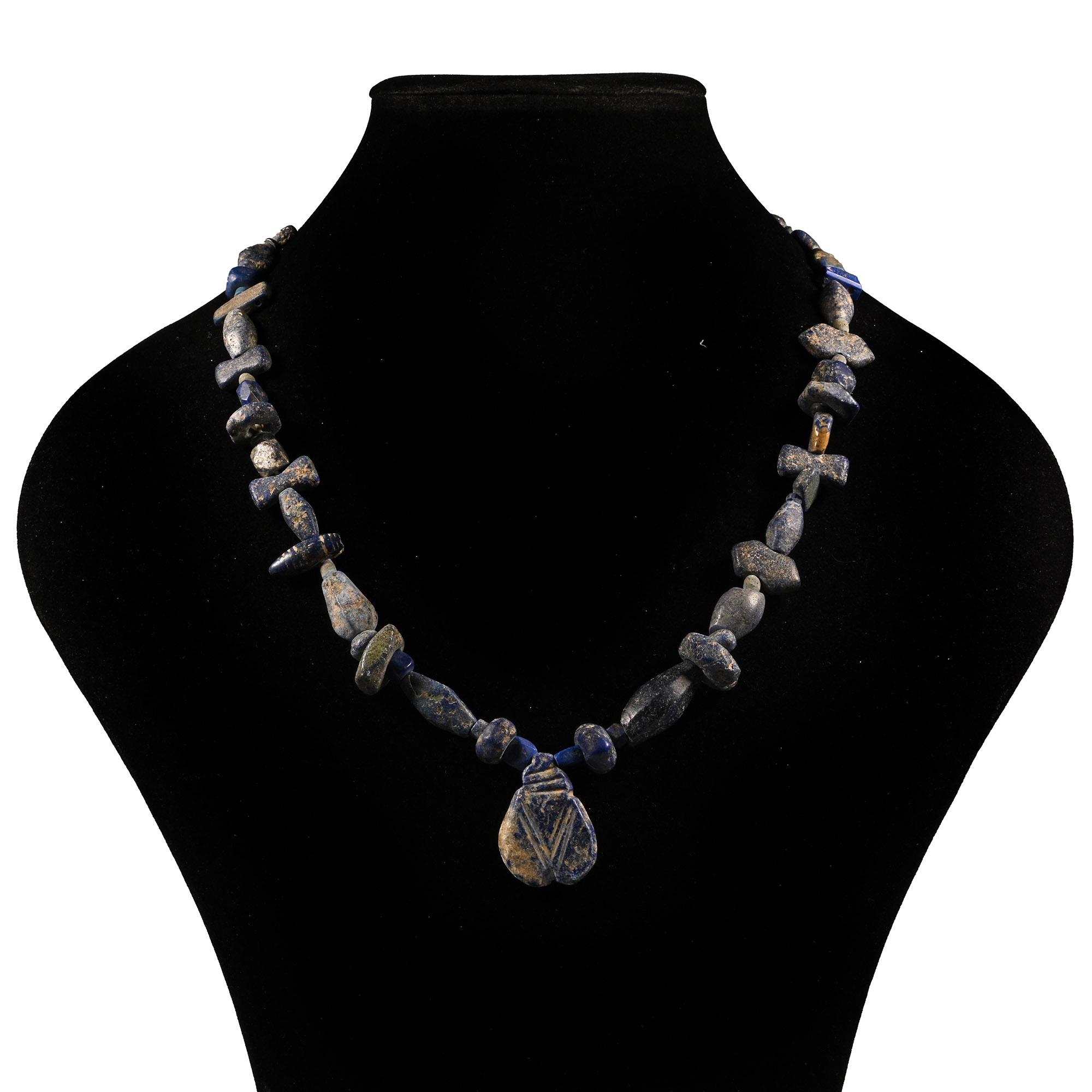 Bactrian Lapis Lazuli Bead Necklace String