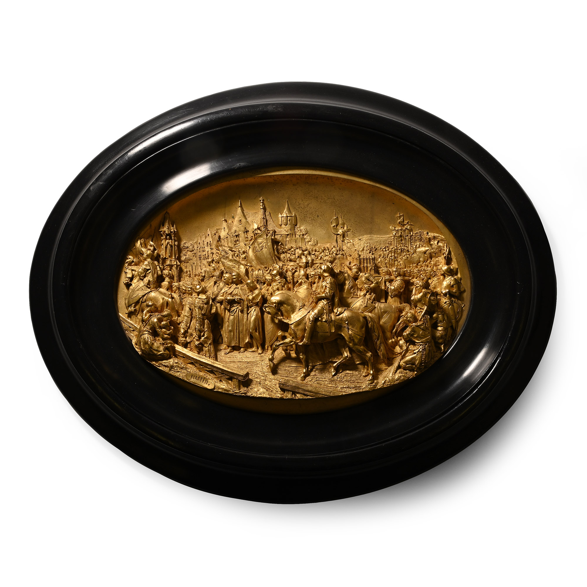 Framed Scene of St Louis Bearing the Crown of Thorns to Sainte-Chapelle