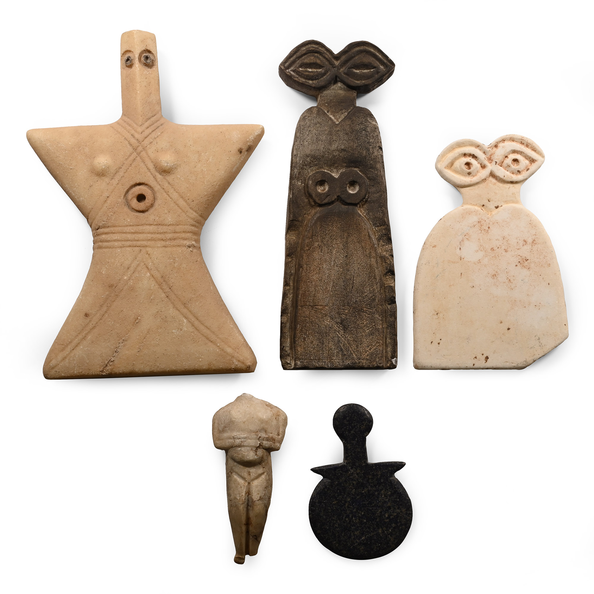 Western Asiatic Style Stone Idol Group