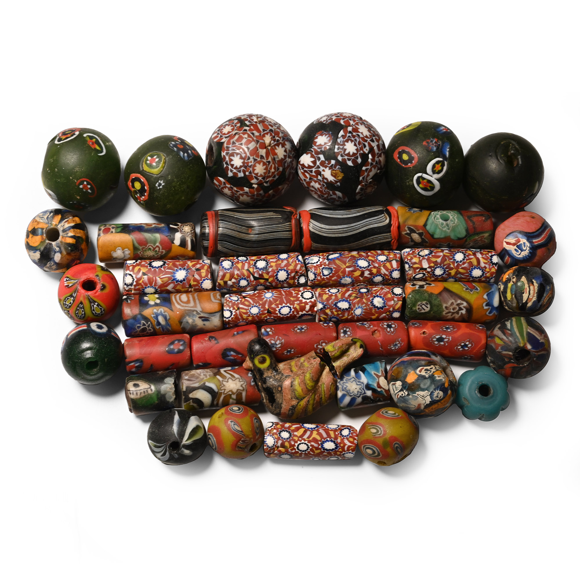 Mixed Elaborate Glass Bead Collection