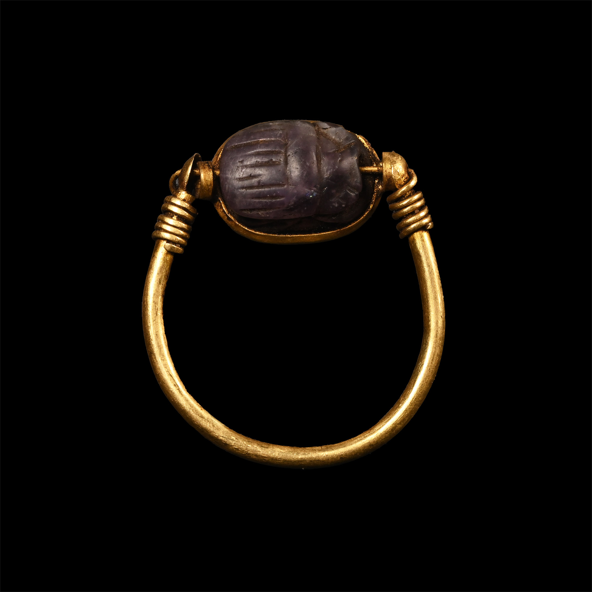 Egyptian Style Swivel Ring with Scarab