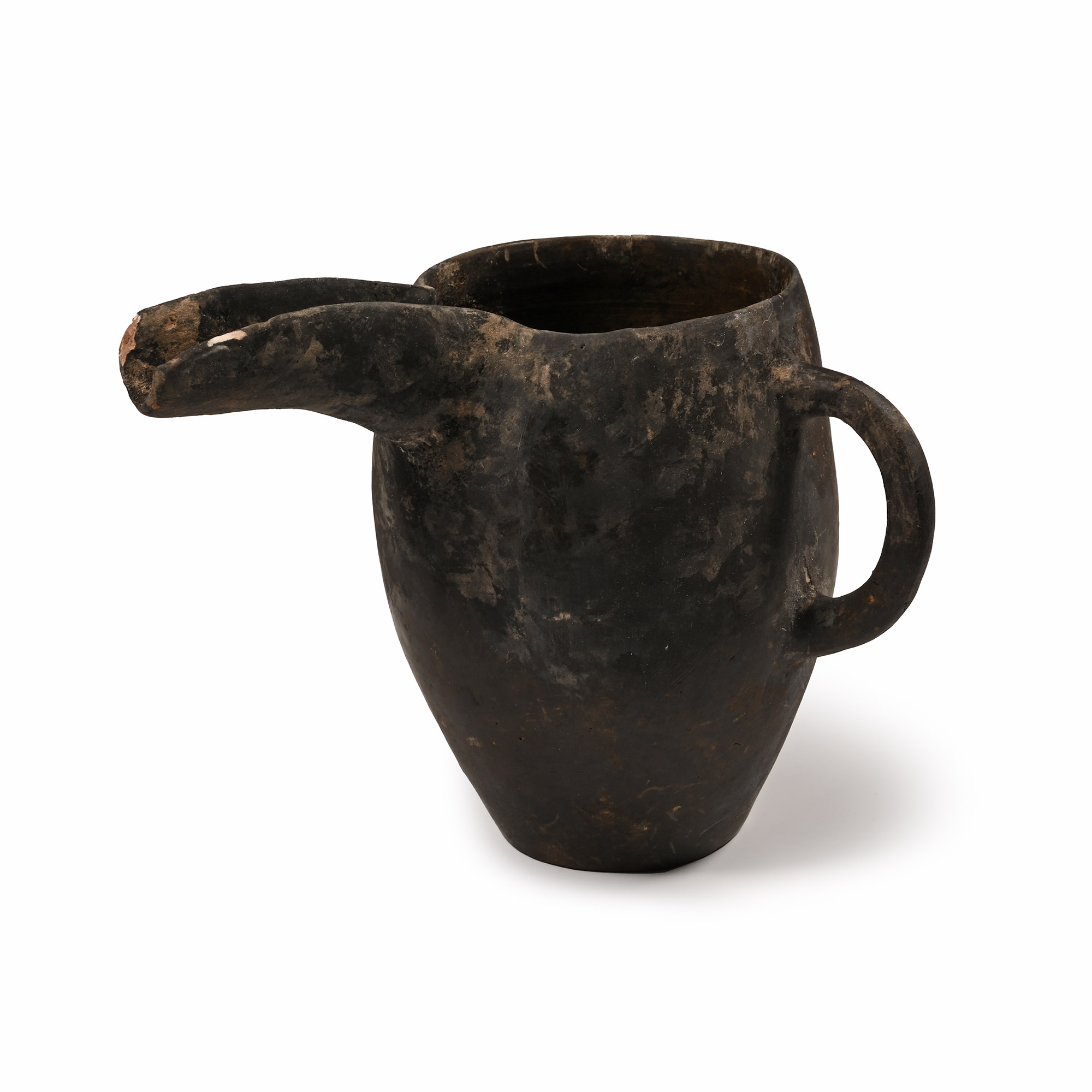 Amlash Terracotta Vessel with Spout