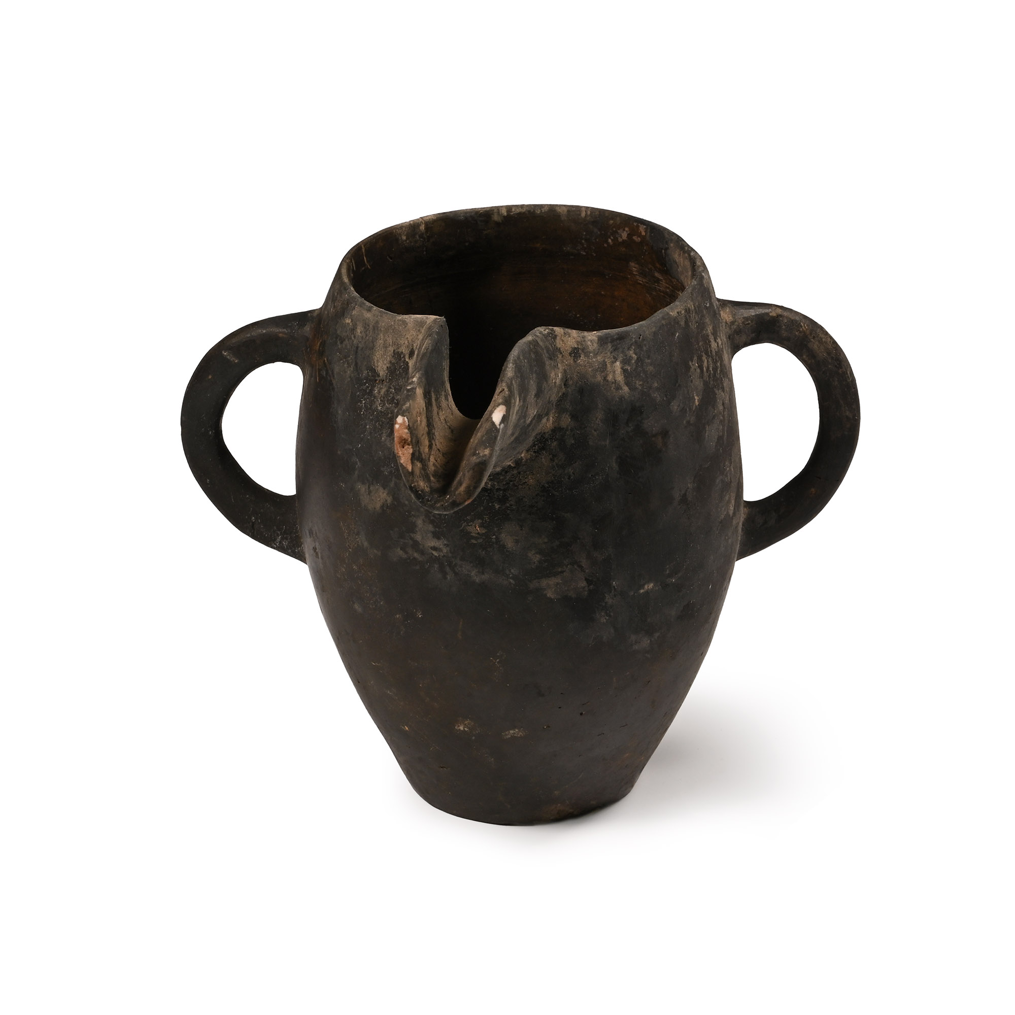 Amlash Terracotta Vessel with Spout