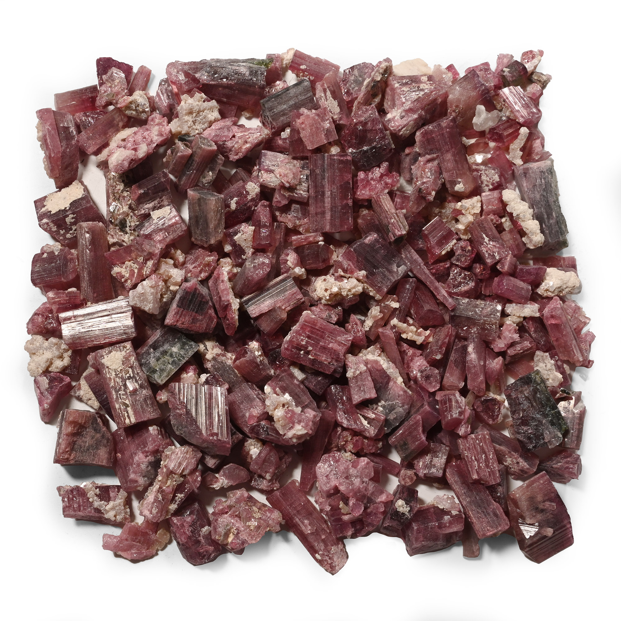 Natural Pink Tourmaline Crystal Group