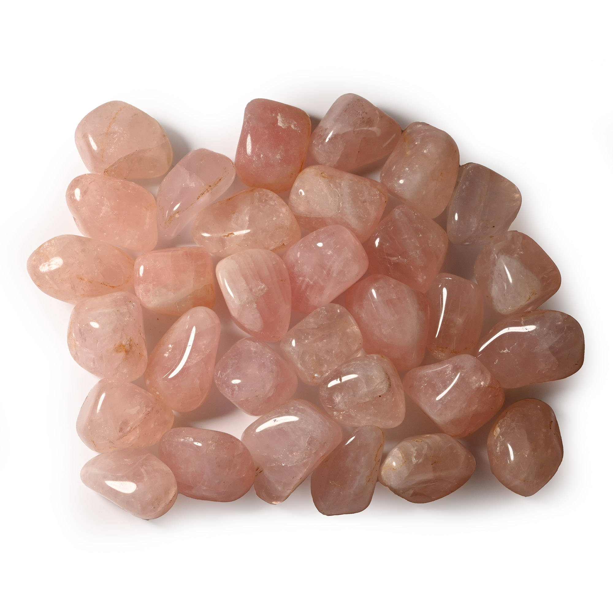 Polished Rose Quartz Crystal Group