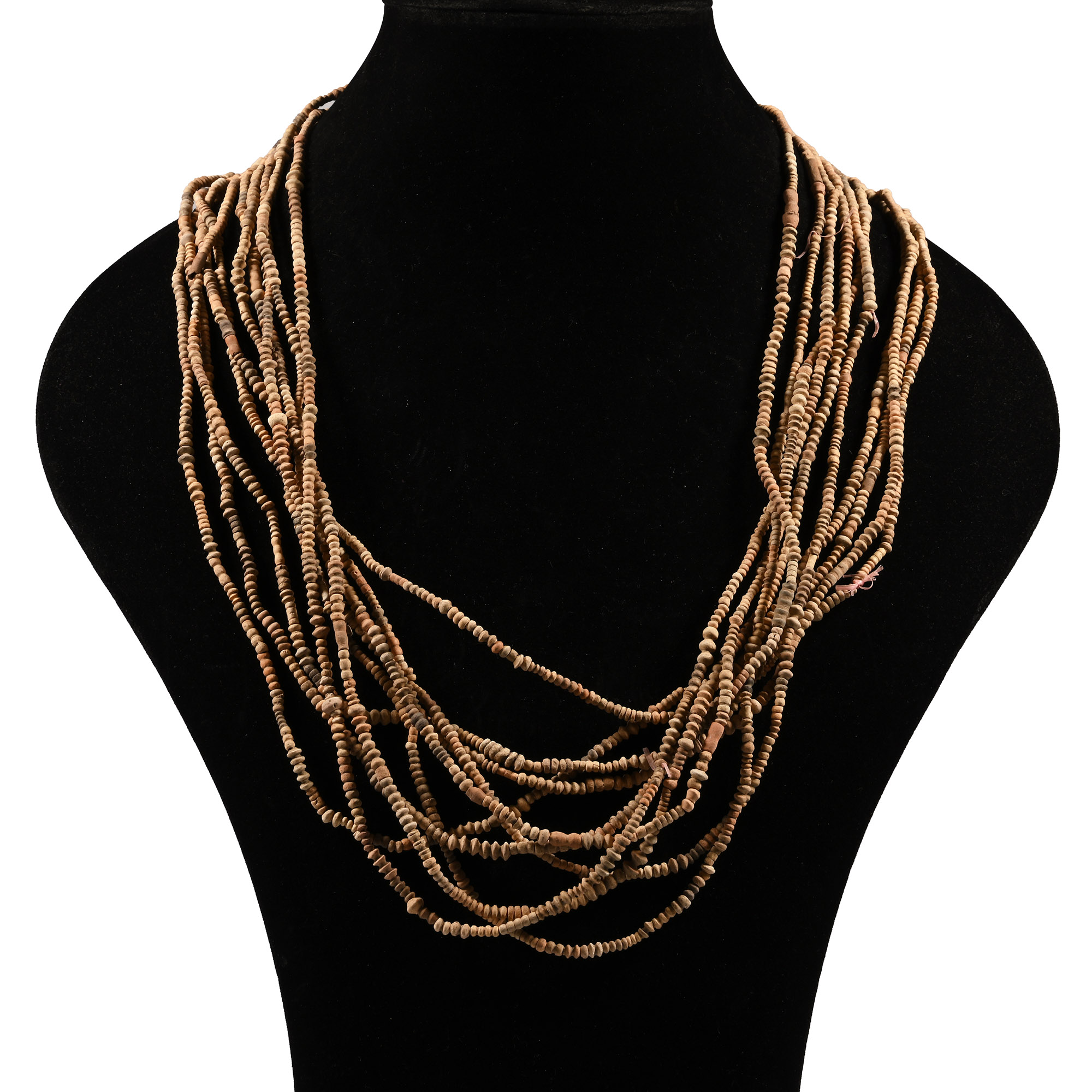 African Terracotta Bead Necklace Group