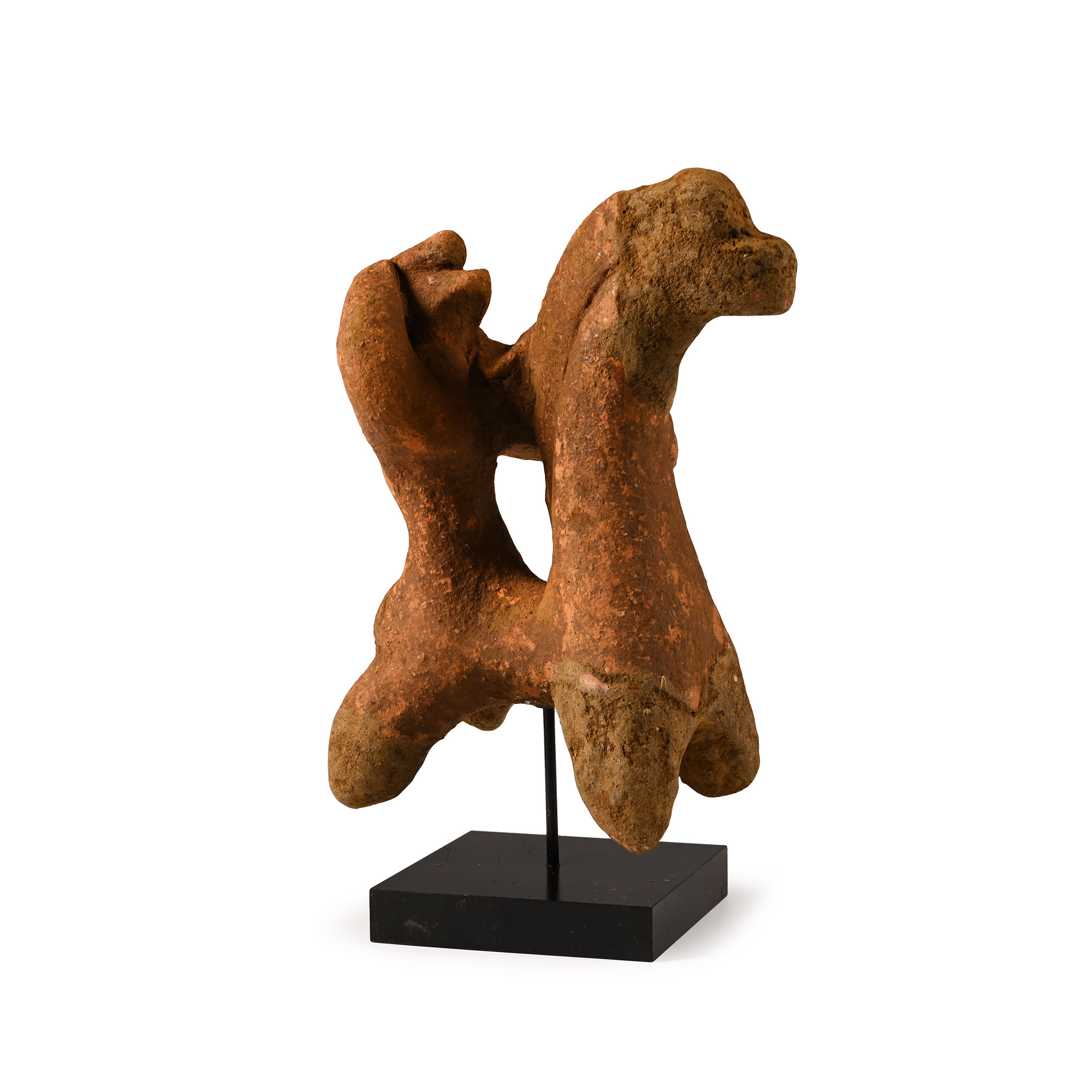 Archaic Greek Terracotta Mounted Warrior