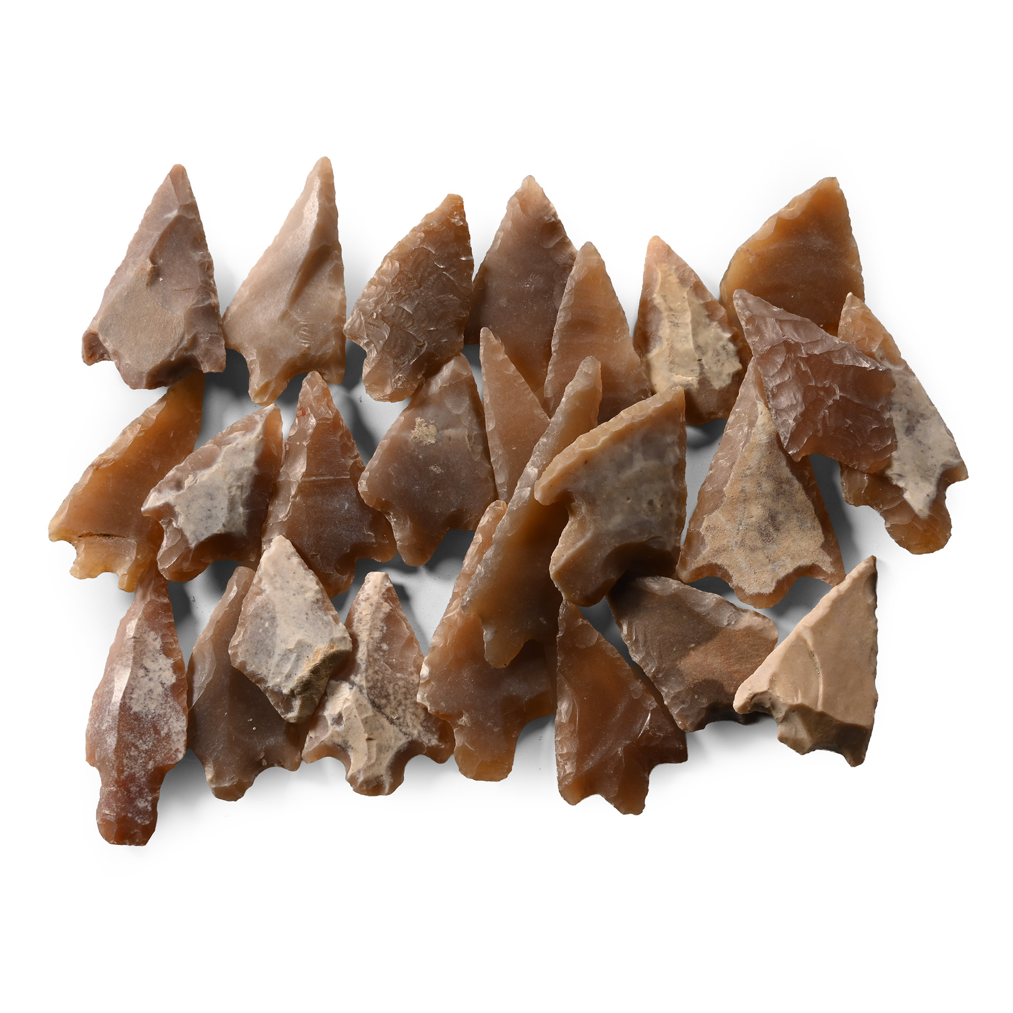 Stone Age Barbed and Tanged Arrowhead Collection